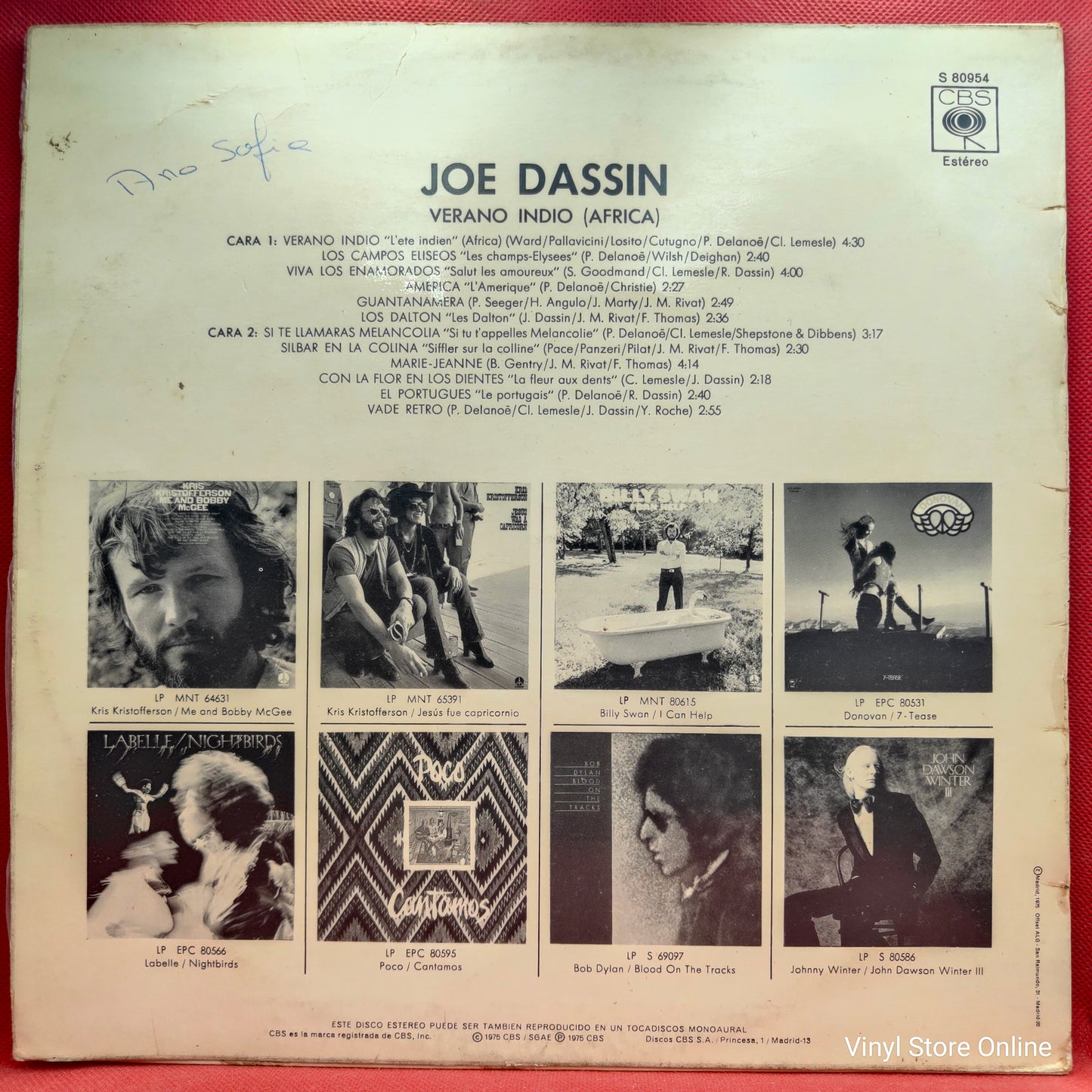 Joe Dassin – Verano Indio (Africa)