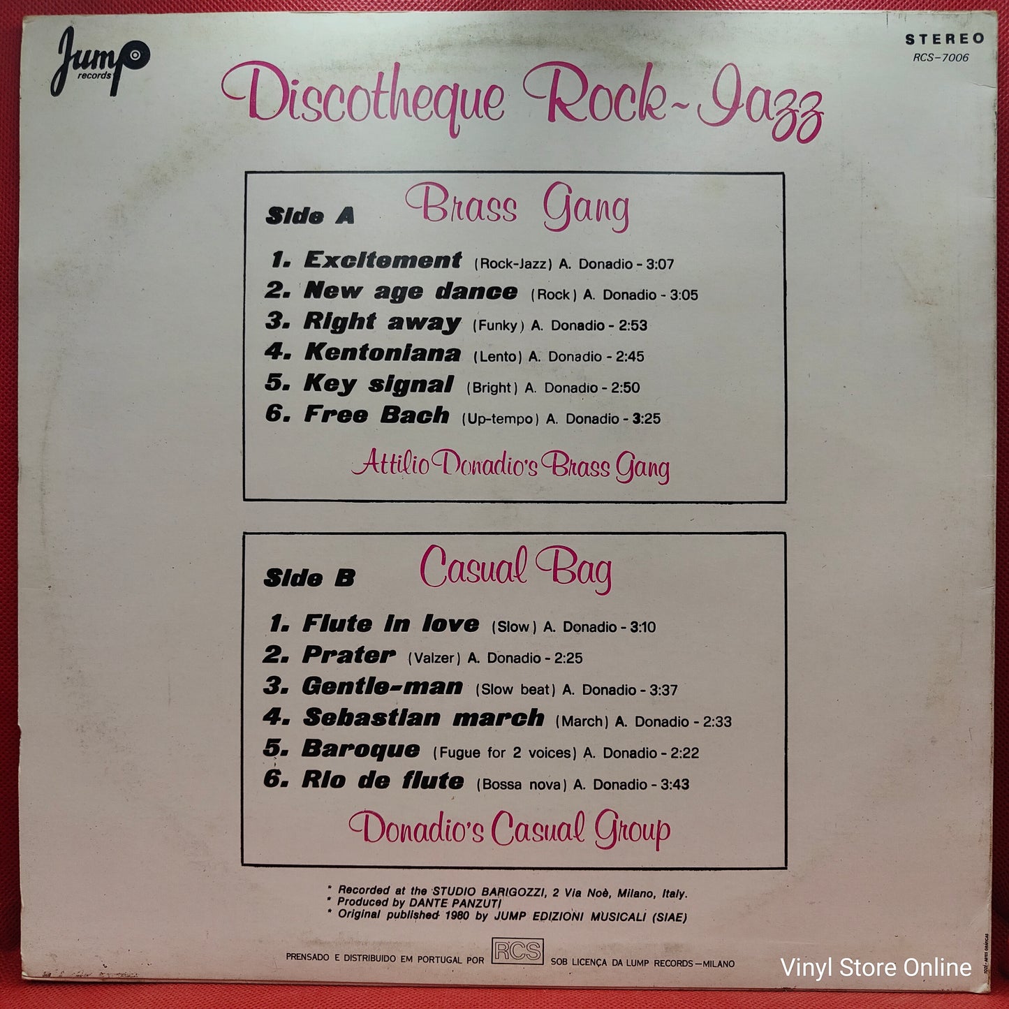 Attilio Donadio's Brass Gang / Donadio's Casual Group – Brass Gang / Casual Bag