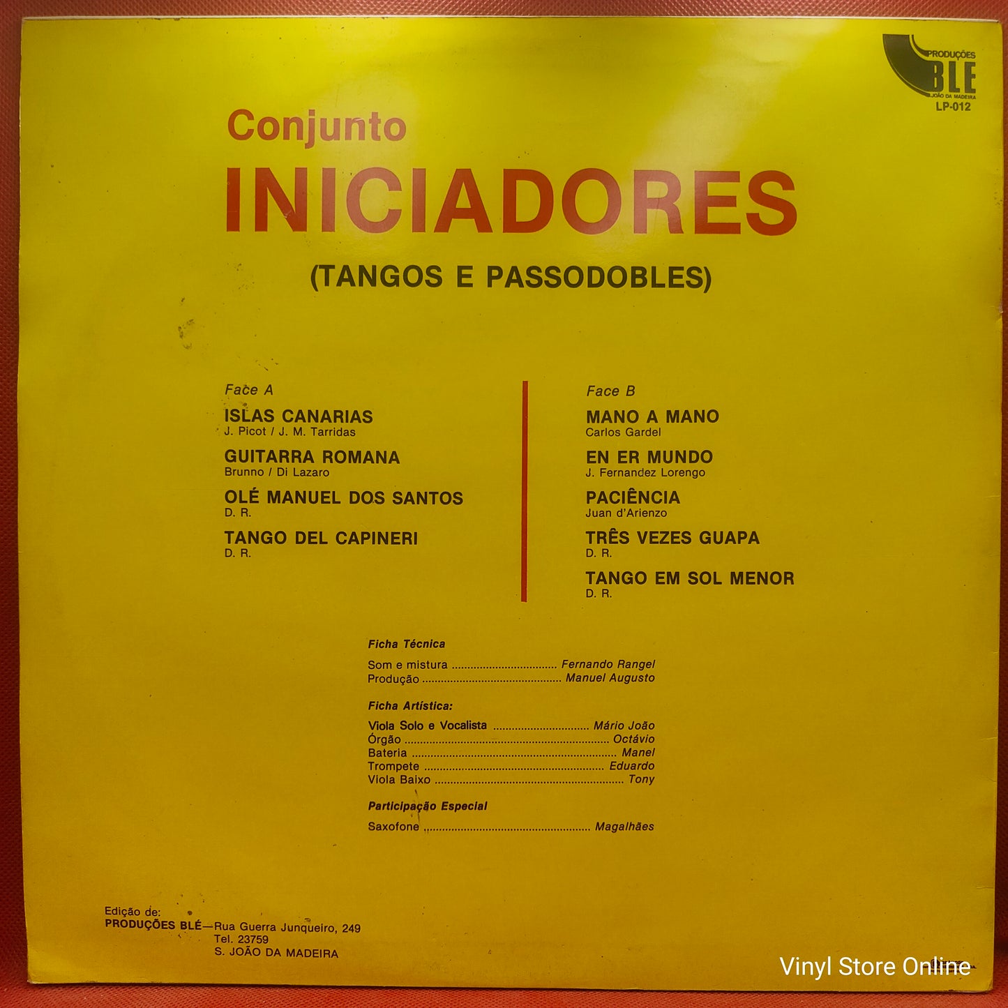 Conjunto Iniciadores – Tangos e Passodobles