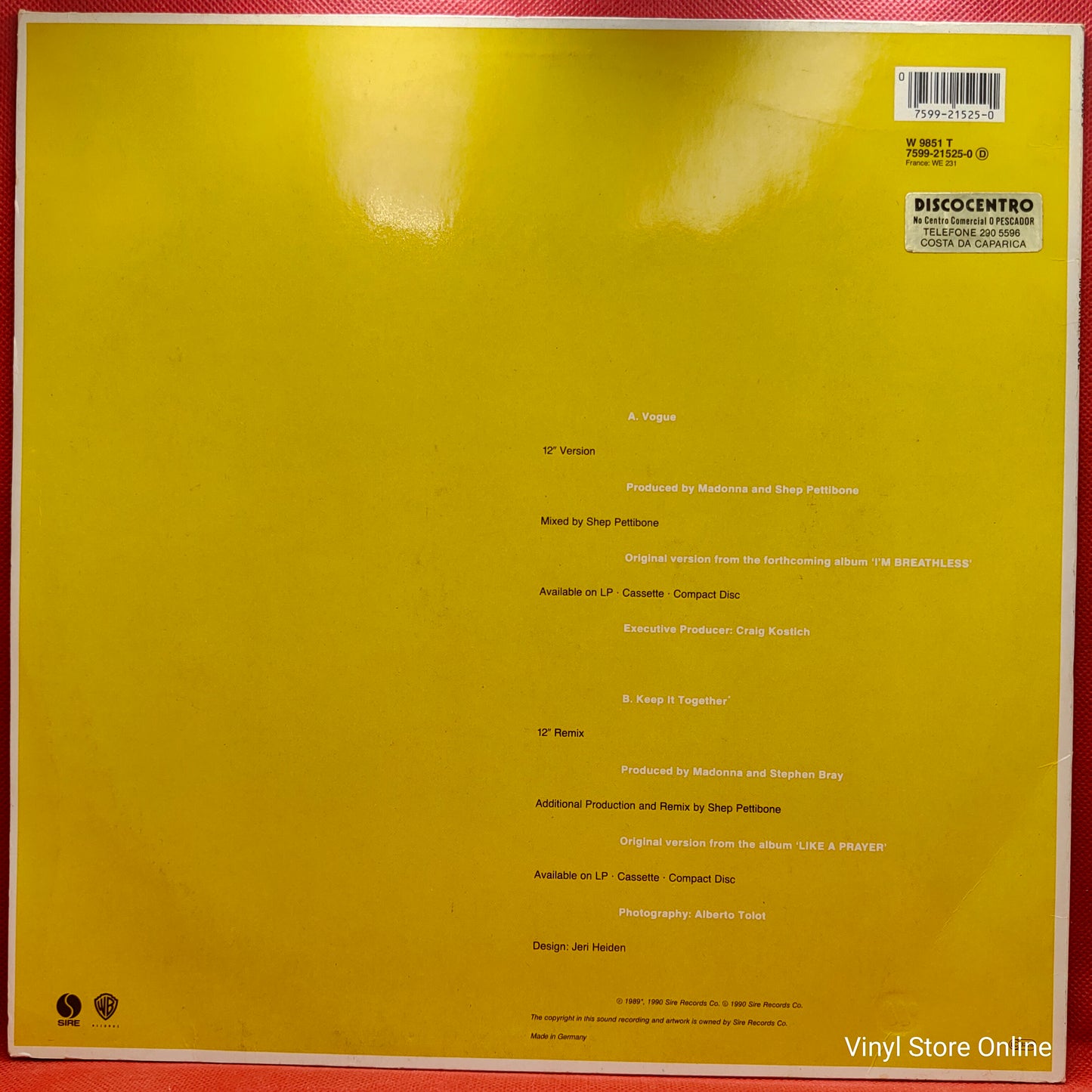 Madonna – Vogue (12" Version)