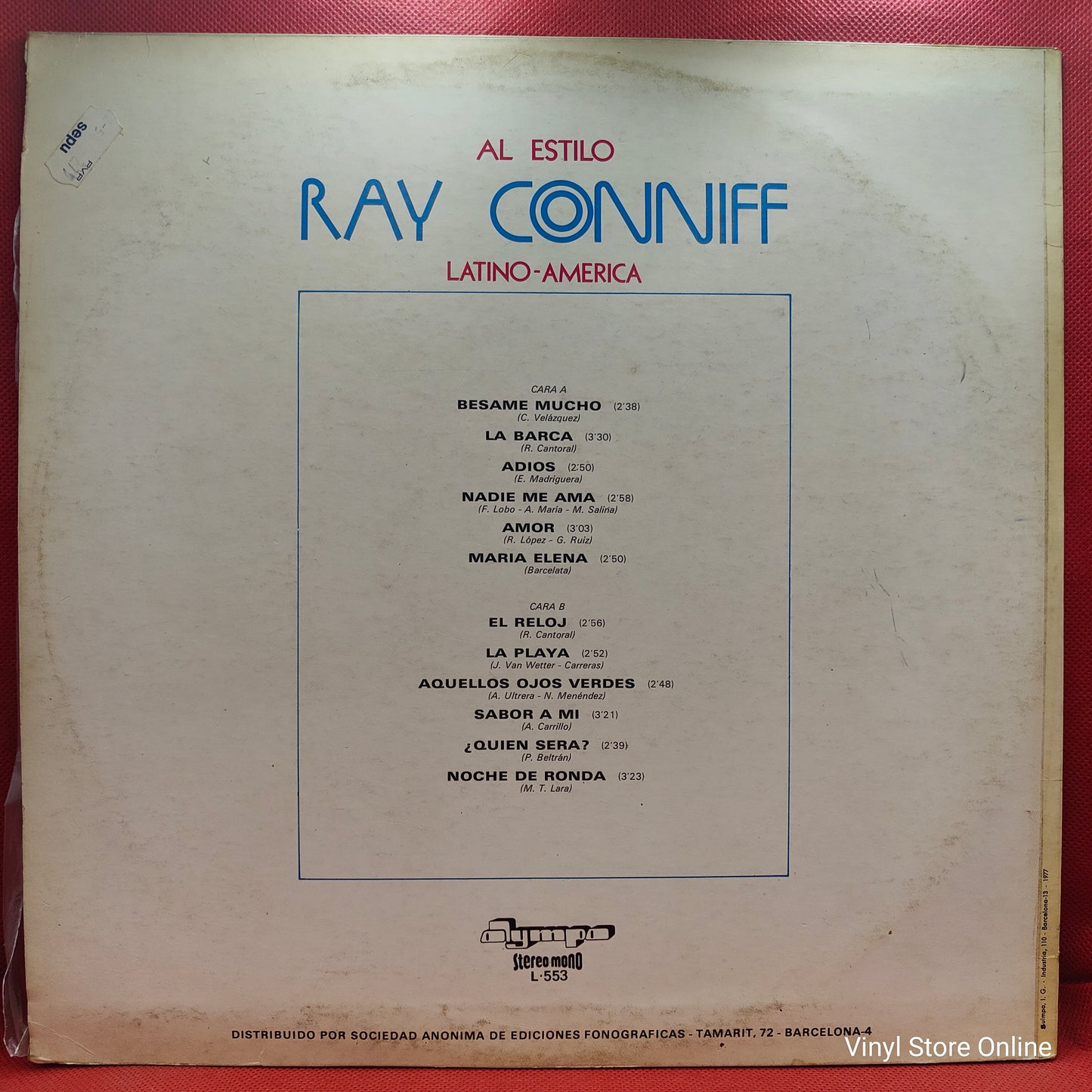 Mendez Vargas Orquesta Y Coros – Al Estilo Ray Conniff Vol. II (Latino-America)