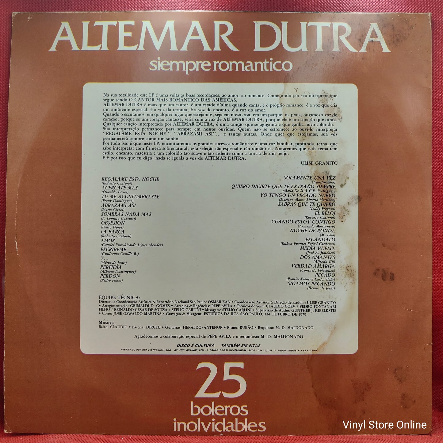 Altemar Dutra – Siempre Romantico - 25 Boleros Inolvidables