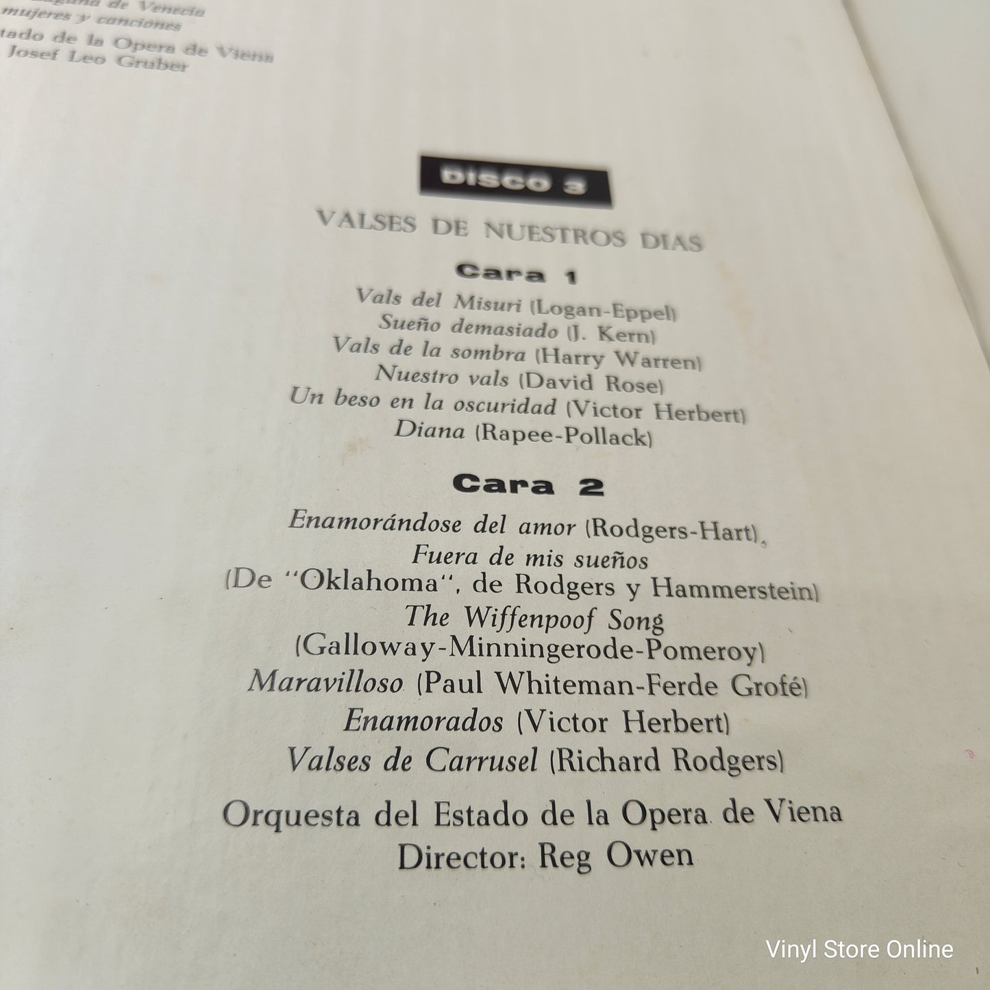 Orchester Der Wiener Staatsoper – Una Historia Del Vals