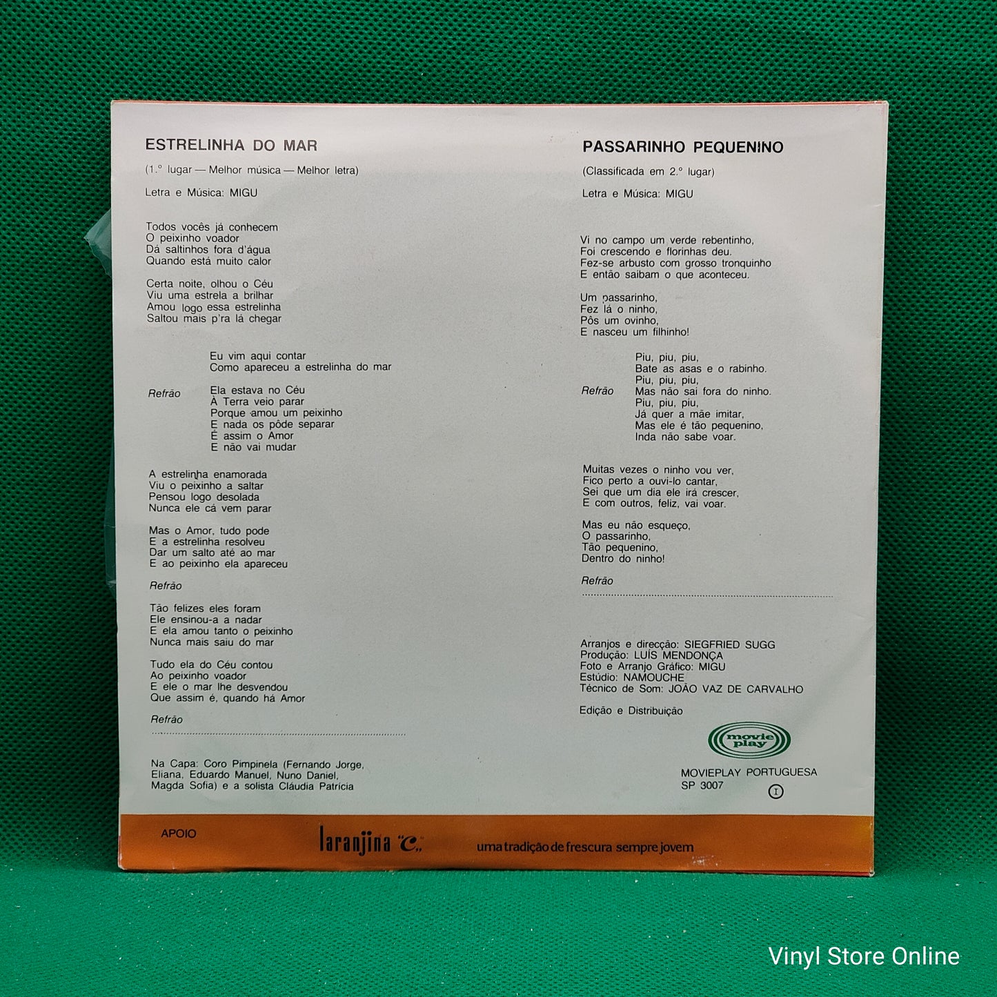 Claudia Patricia E Coro Pimpinela – Estrelinha Do Mar ( Vencedores do IV Festival da Canção Infantil do Seixal )