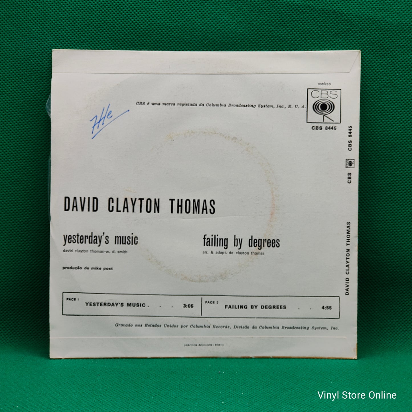 David Clayton Thomas – Yesterday's Music