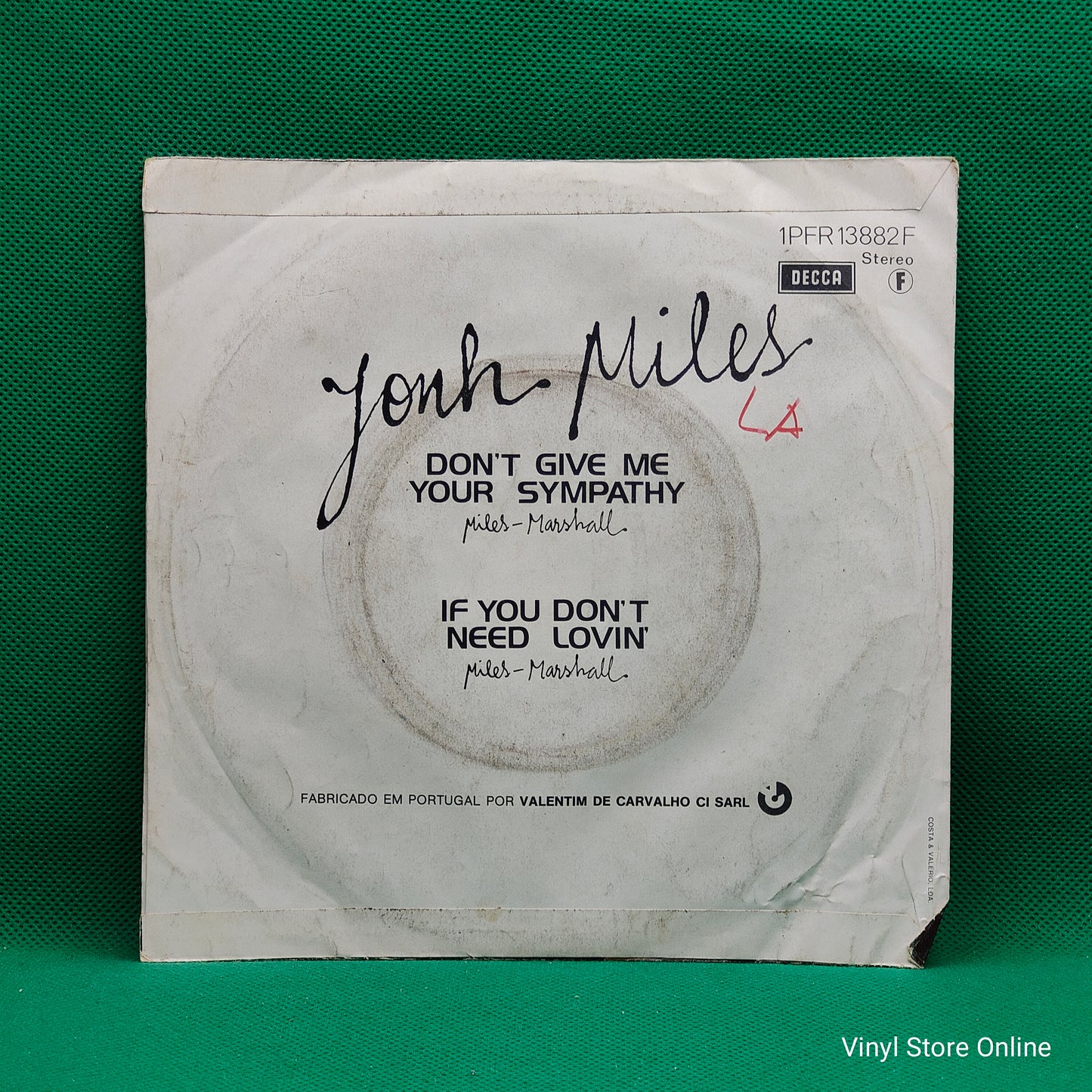 John Miles – Don't Give Me Your Sympathy