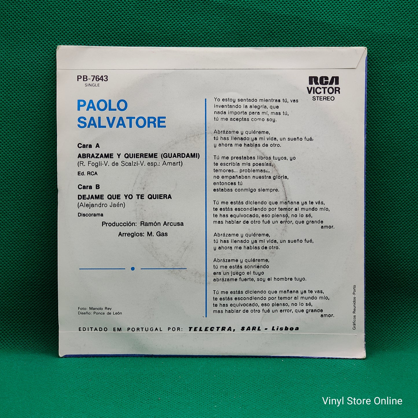 Pauolo Salvatore - Abrazame y Quiereme