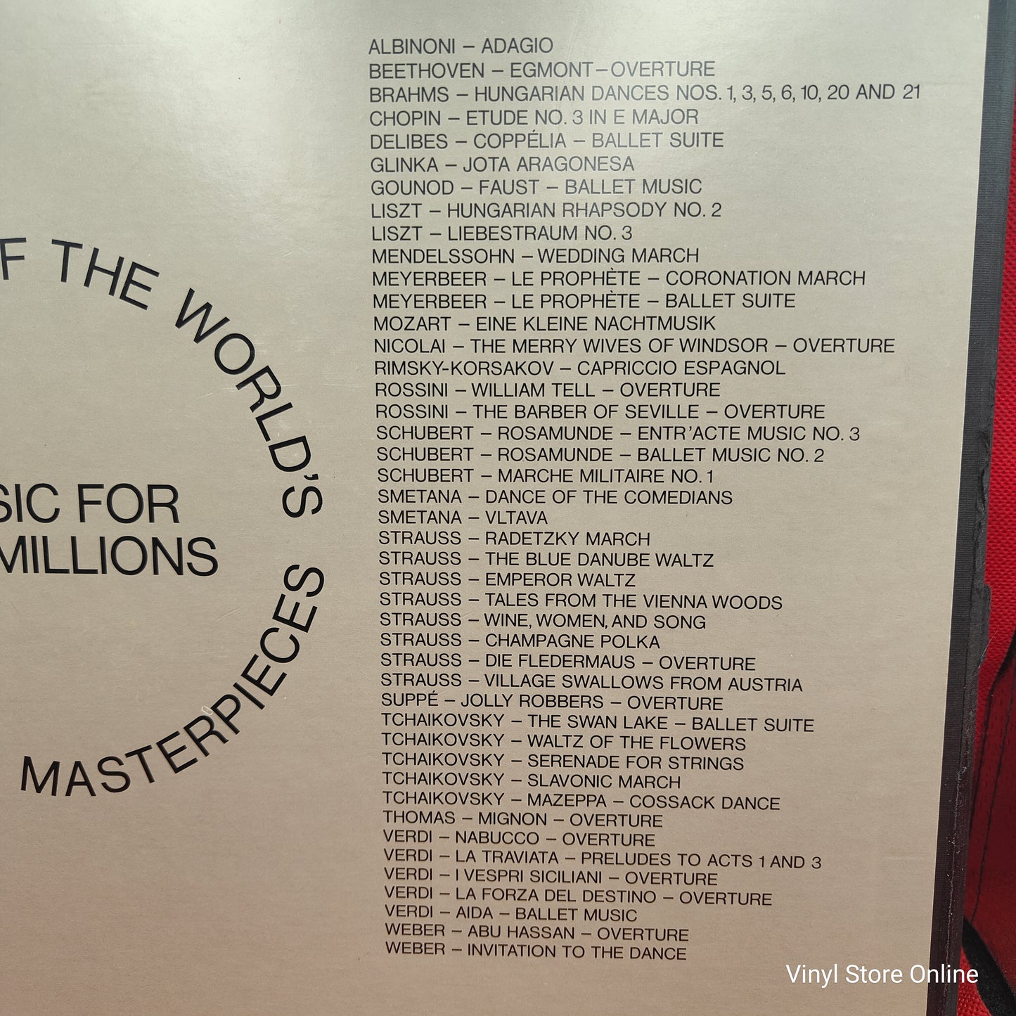 Various – Music For The Millions - A Concert Of The World's Favourite Masterpieces