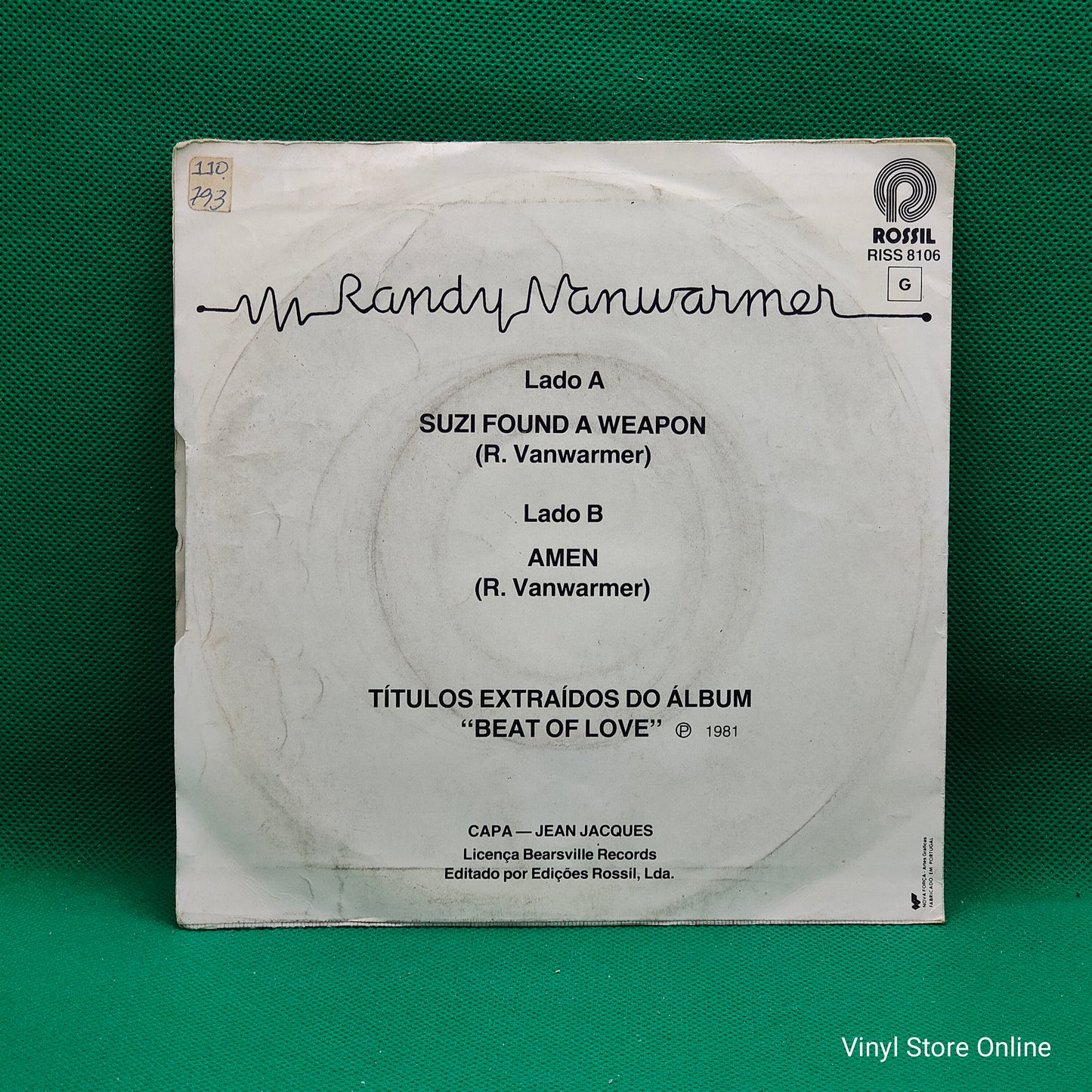 Randy Vanwarmer – Suzi Found A Weapon