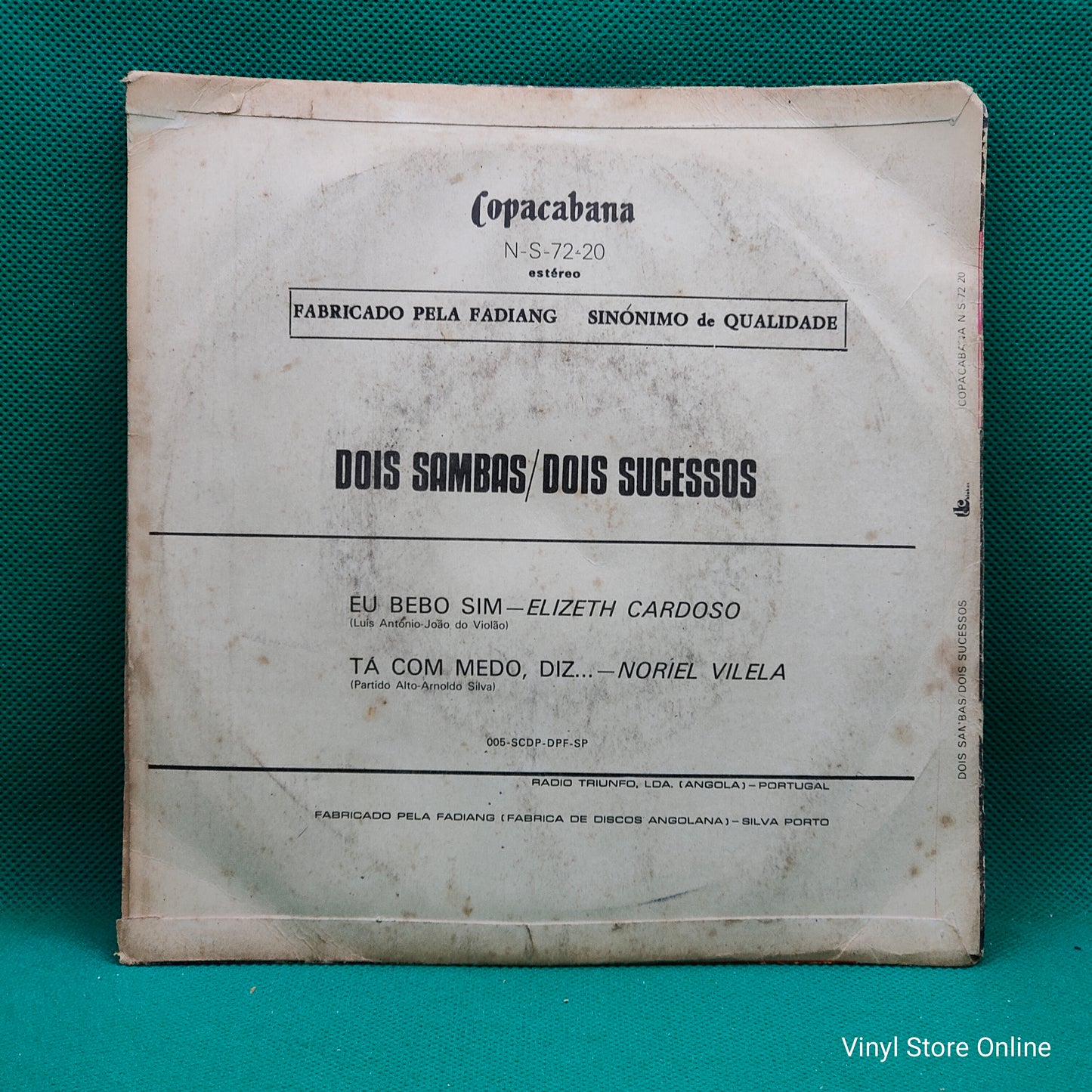 Elizeth Cardoso, Noriel Vilela – Eu Bebo Sim / Tá Com Medo, Diz...