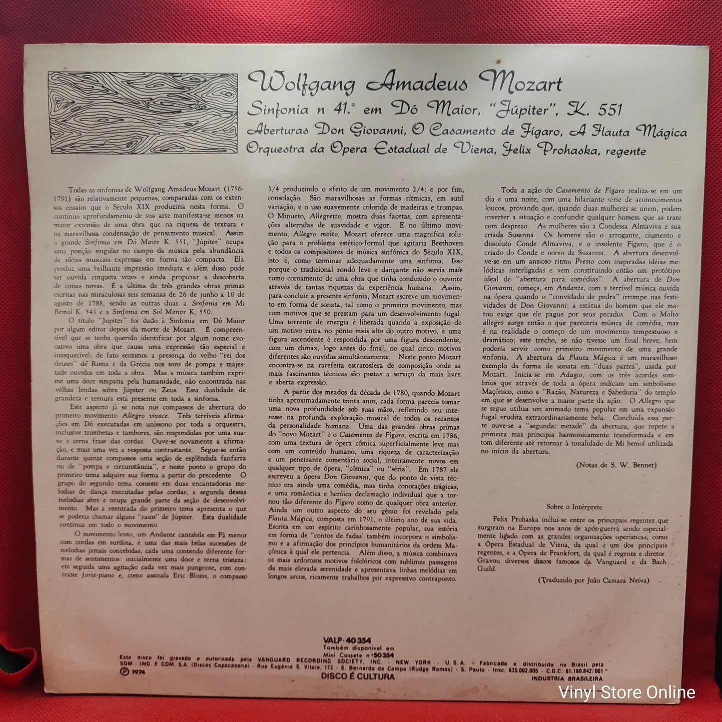 Mozart*, Felix Prohaska, Vienna State Opera Orchestra* – Symphony No. 41 In C Major "Jupiter" And Overtures To The Marriage Of Figaro, Don Giovanni, The Magic Flute