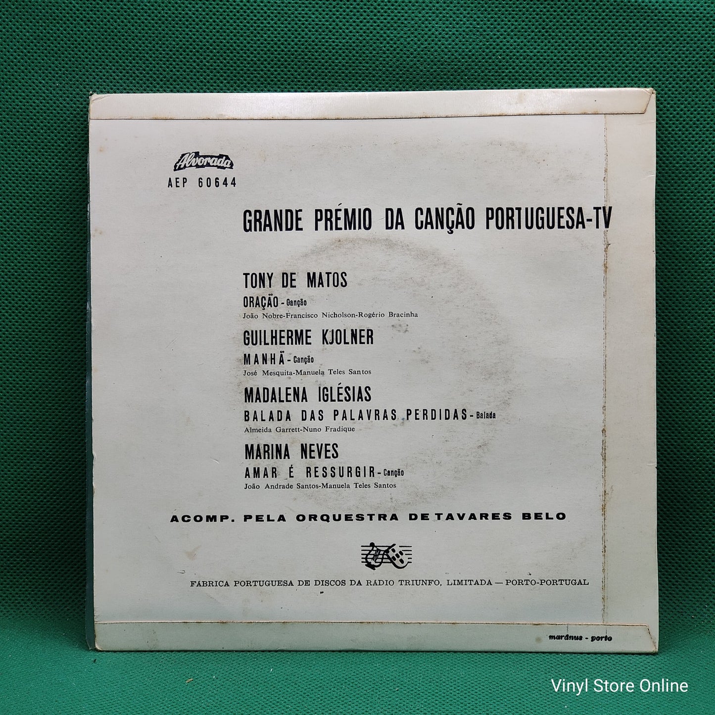 Various – Grande Prémio Da Canção Portuguesa - TV 1