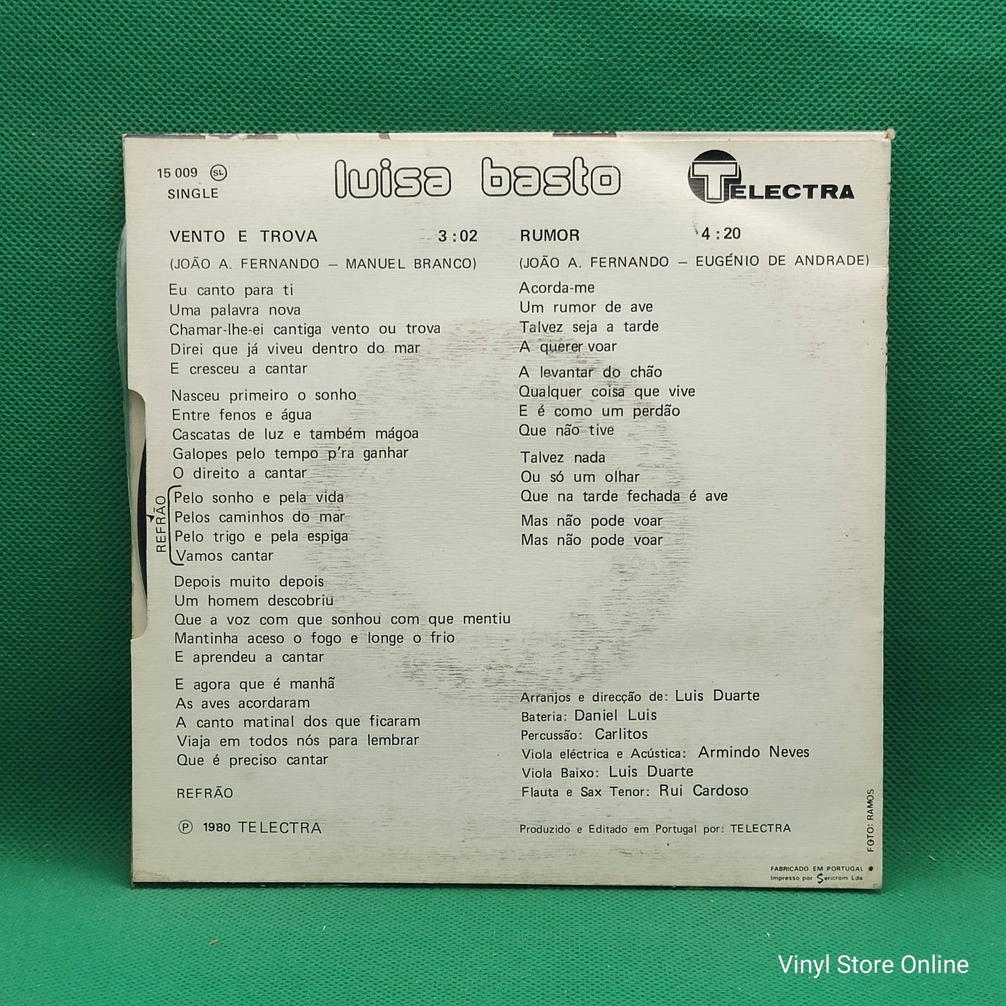 Luisa Basto – Vento E Trova / Rumor