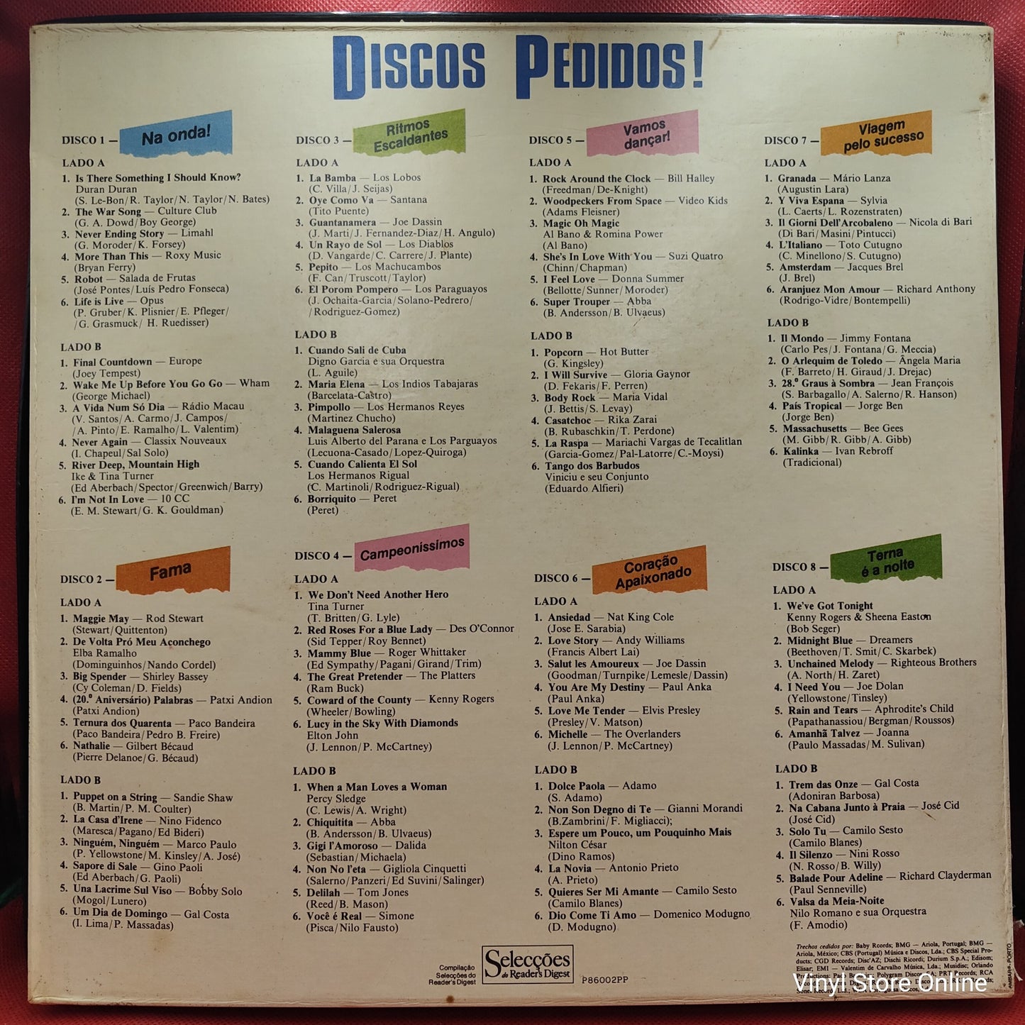 Various - Discos Pedidos! (BOX 8 LP's)
