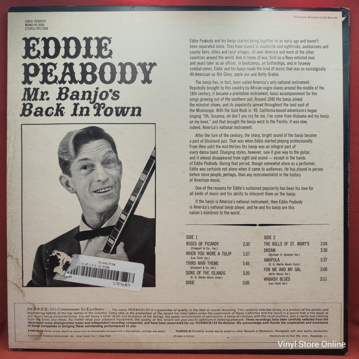Eddie Peabody - Mr. Banjo's Back In Town