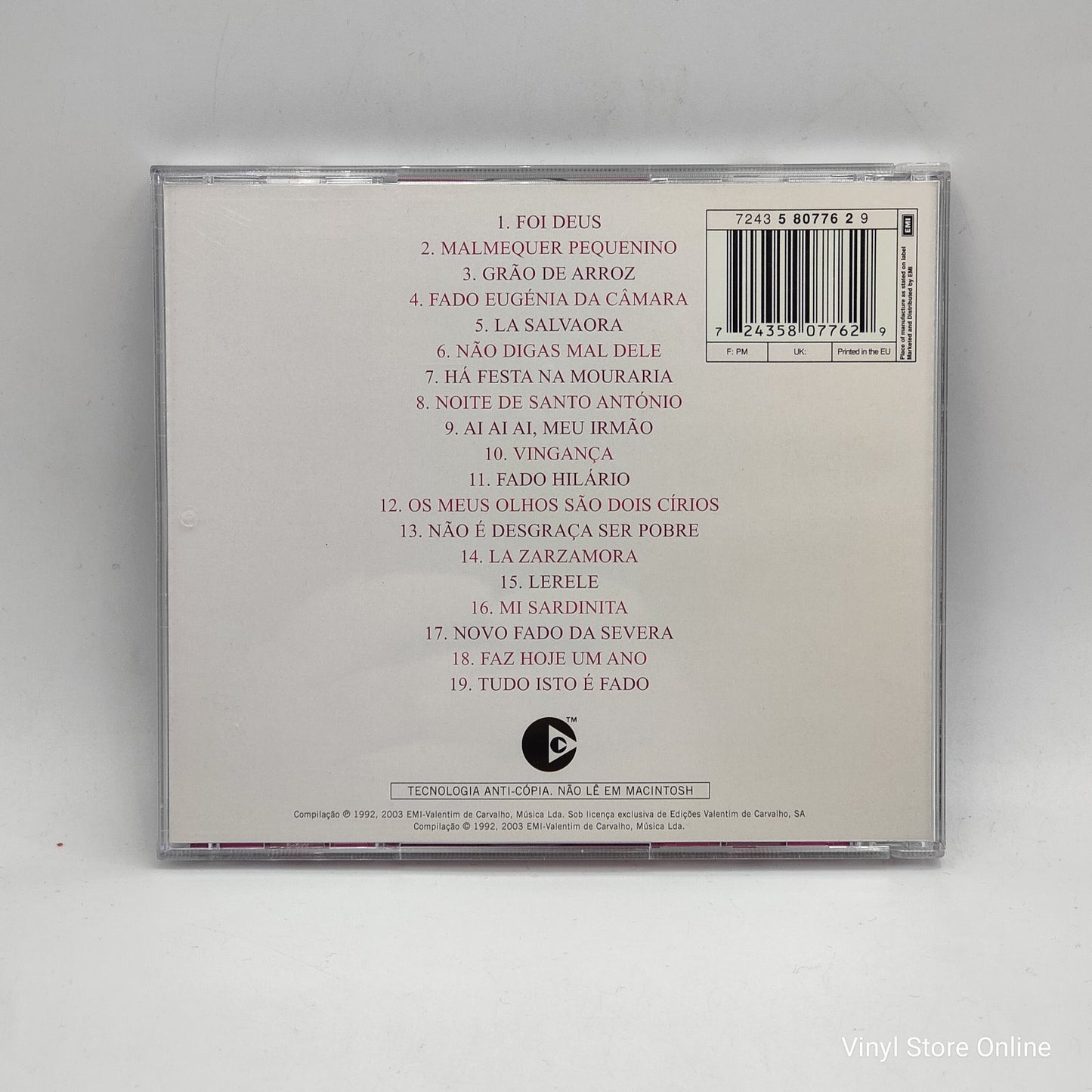 Amália Rodrigues – Abbey Road 1952 (CD, Album)
