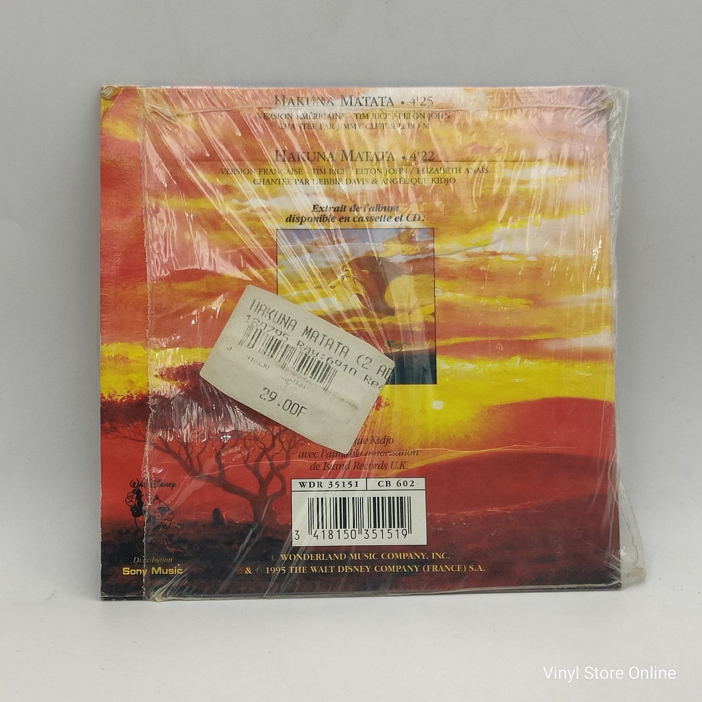 Jimmy Cliff & Lebo M / Debbie Davis & Angélique Kidjo - Hakuna Matata (CD, Single)