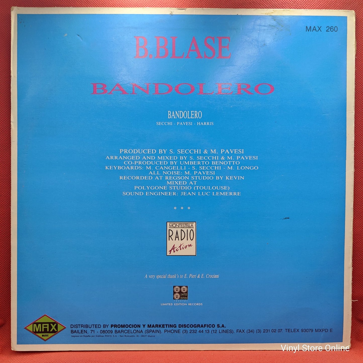 B. Blase - Bandolero (12")
