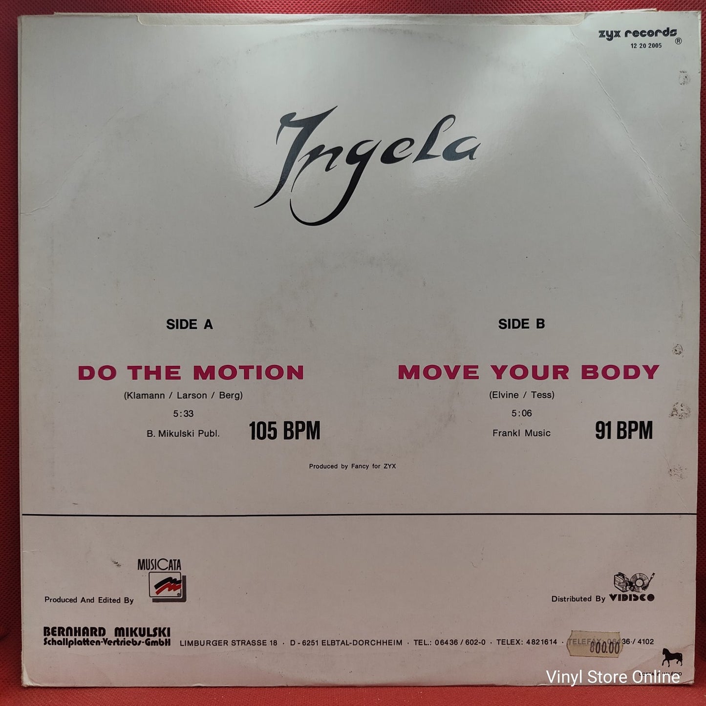 Ingela - Do The Motion (12", Maxi)