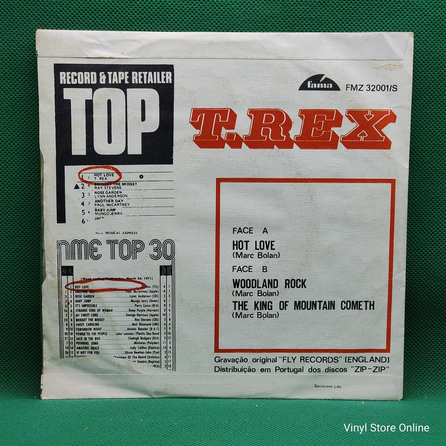T. Rex - Hot Love (7", Single)