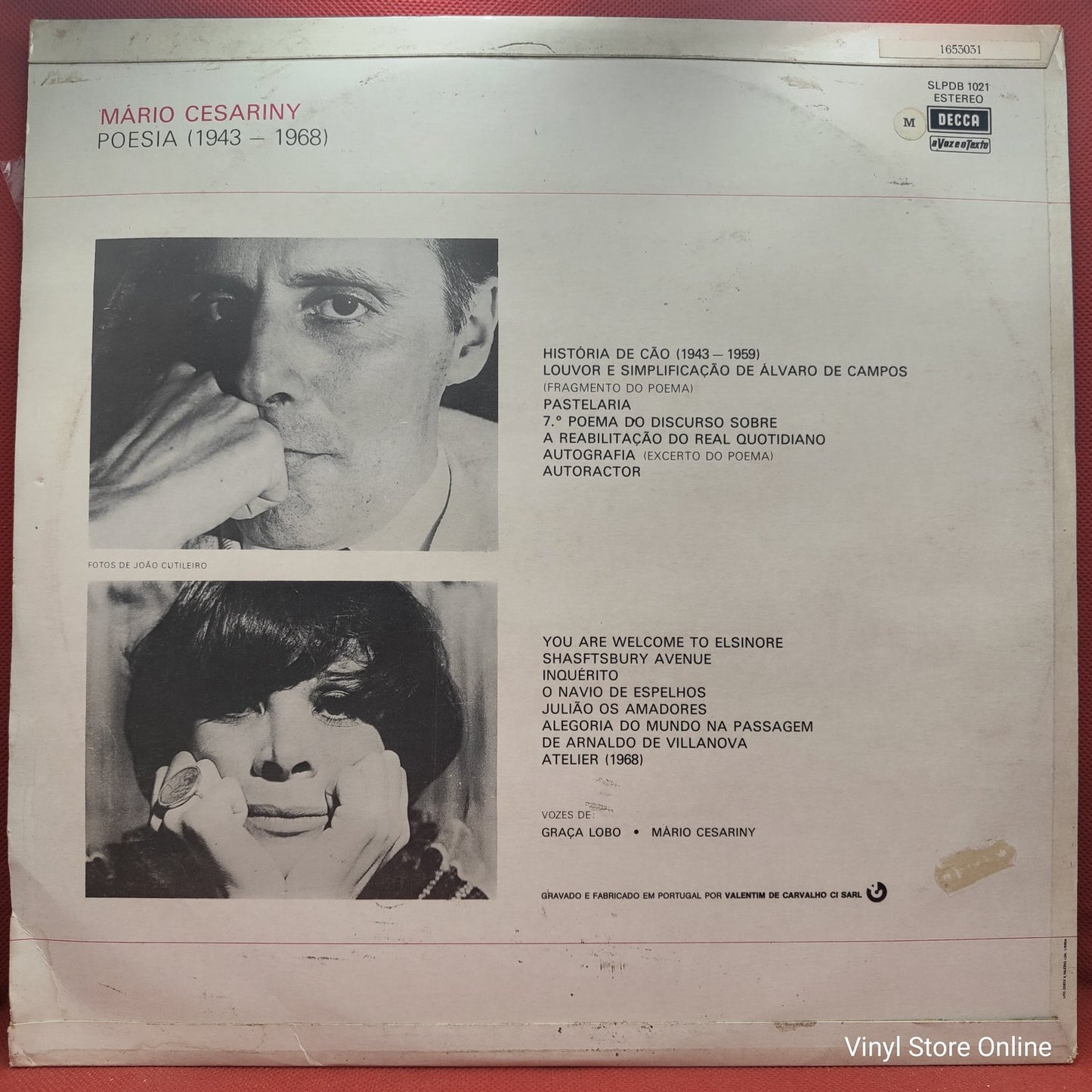 Mário Cesariny, Graça Lobo - Poesia (LP, Album)