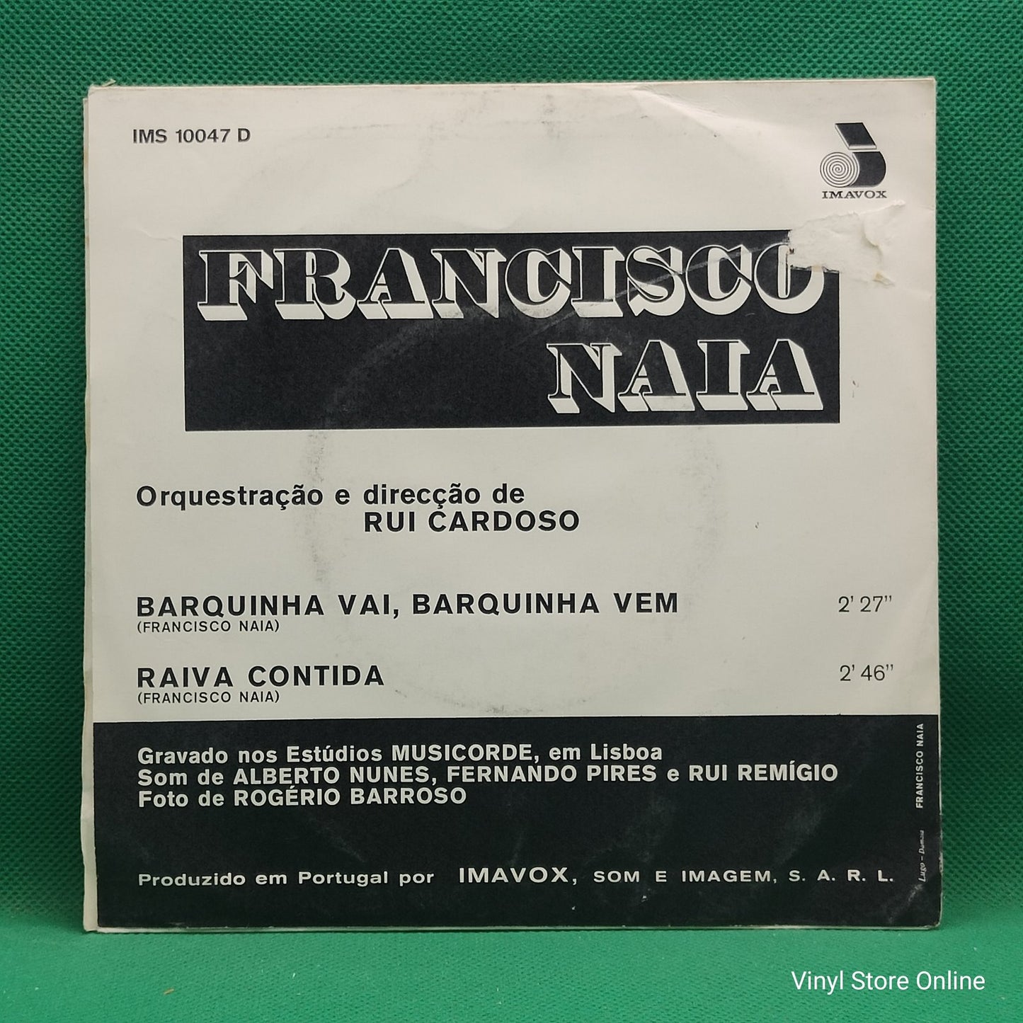 Francisco Naia - Barquinha Vai, Barquinha Vem (7", Single)
