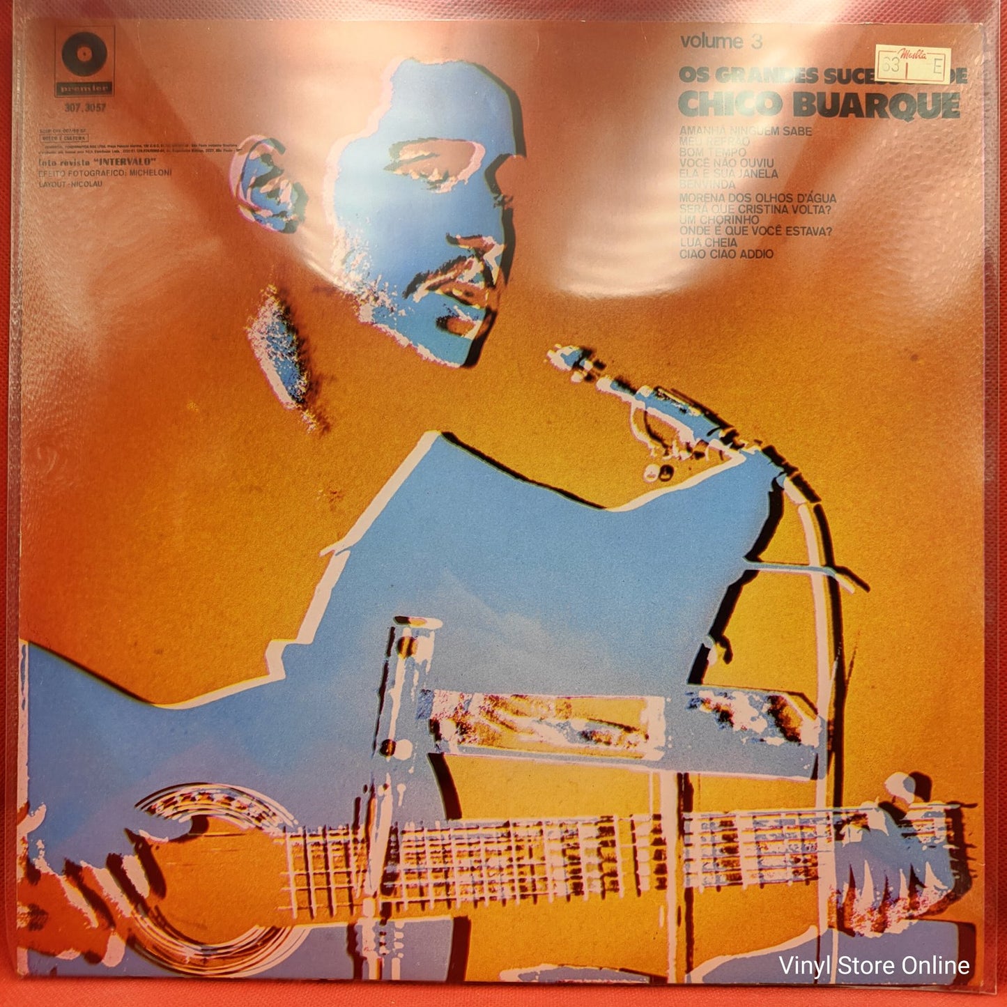 Chico Buarque - Os Grandes Sucessos De Chico Buarque - Volume 3 (LP, Comp, RE)
