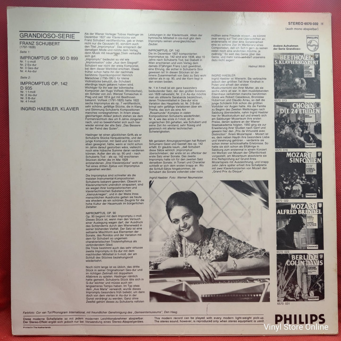 Schubert, Ingrid Haebler - Impromptus, Op. 90 und 142 (LP)