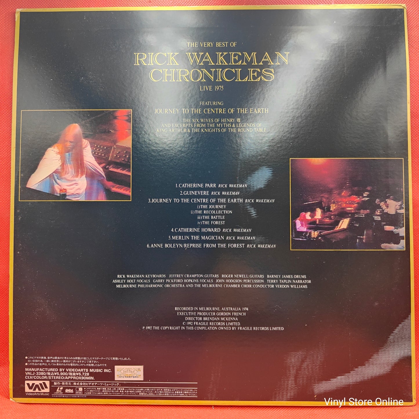 Rick Wakeman - Journey To The Center Of The Earth (Laserdisc, 12", Album, NTSC)