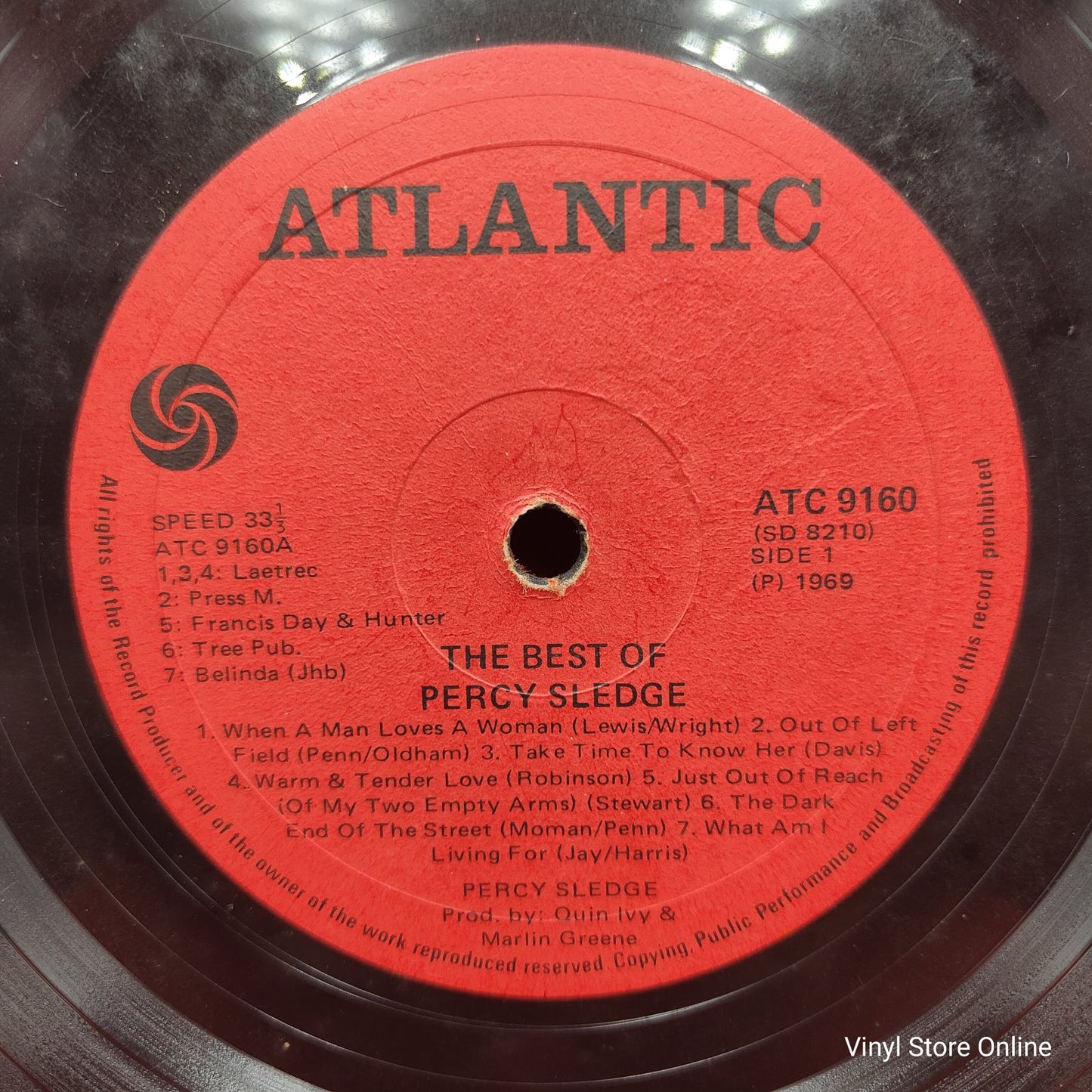 Percy Sledge - The Best Of Percy Sledge (LP, Comp)