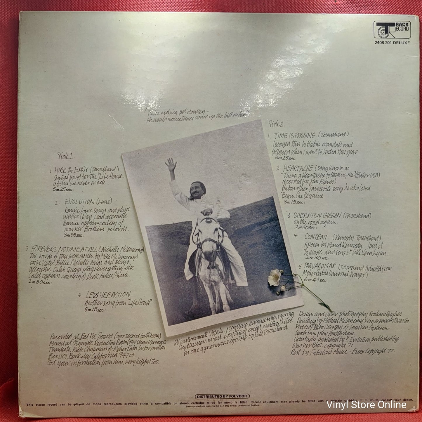 Pete Townshend - Who Came First (LP, Album, RE)