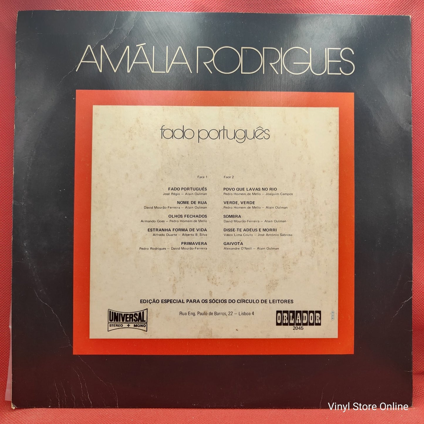 Amália Rodrigues - Fado Português (LP)