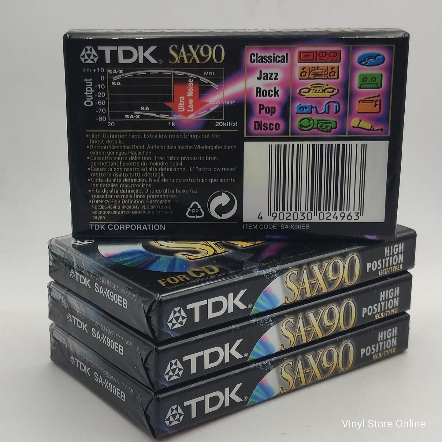 Cassettes TDK SA-X90 High Position