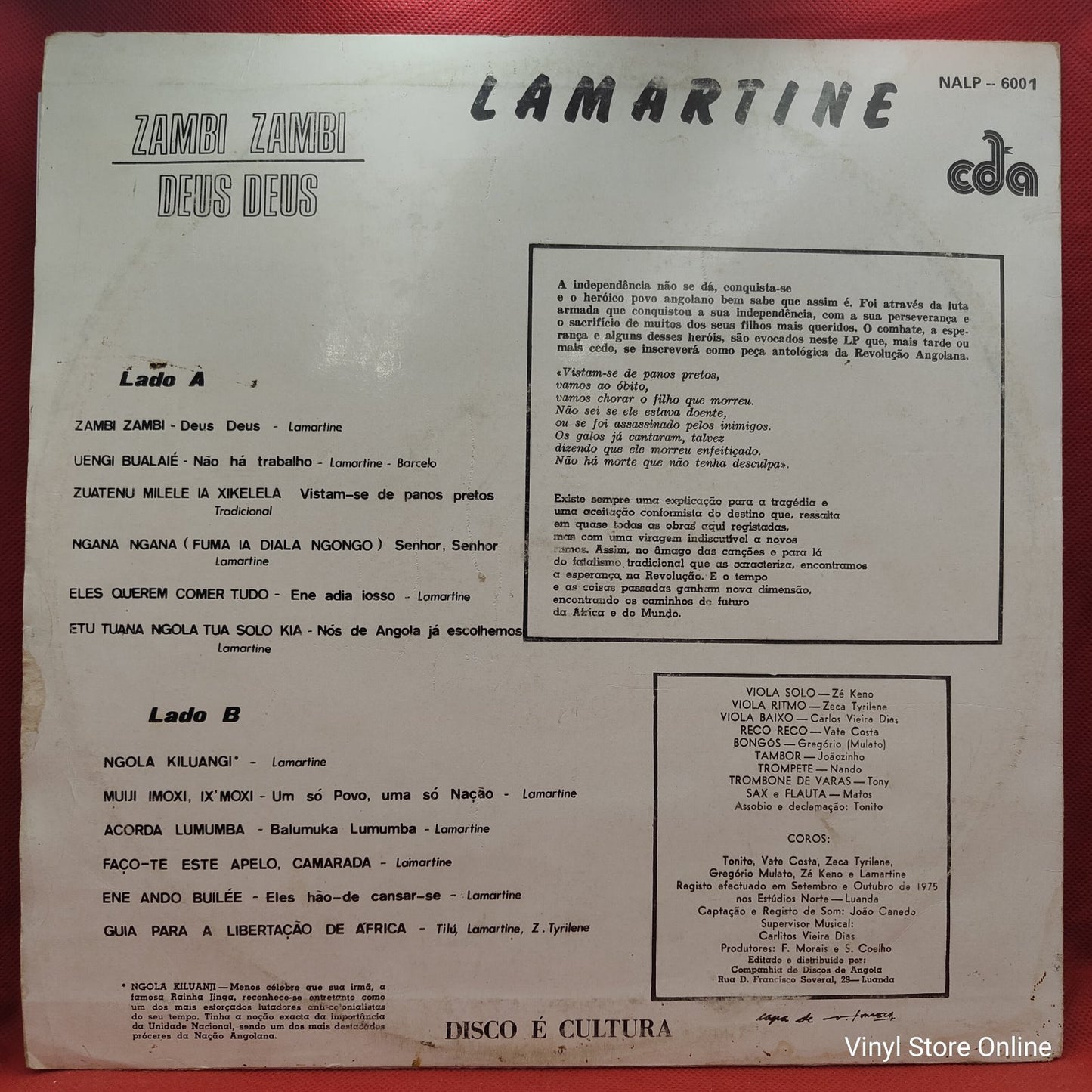 Lamartine* - Zambi Zambi (Deus Deus) (LP)