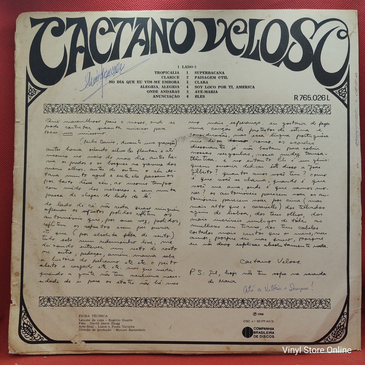 Caetano Veloso - Caetano Veloso (LP)
