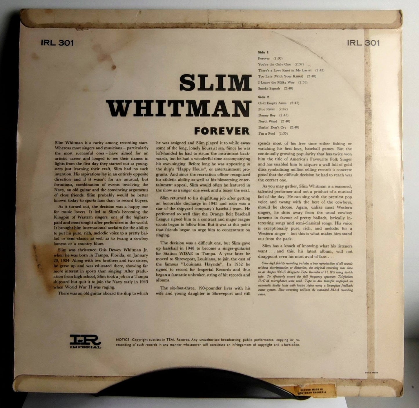 Slim Whitman - Forever