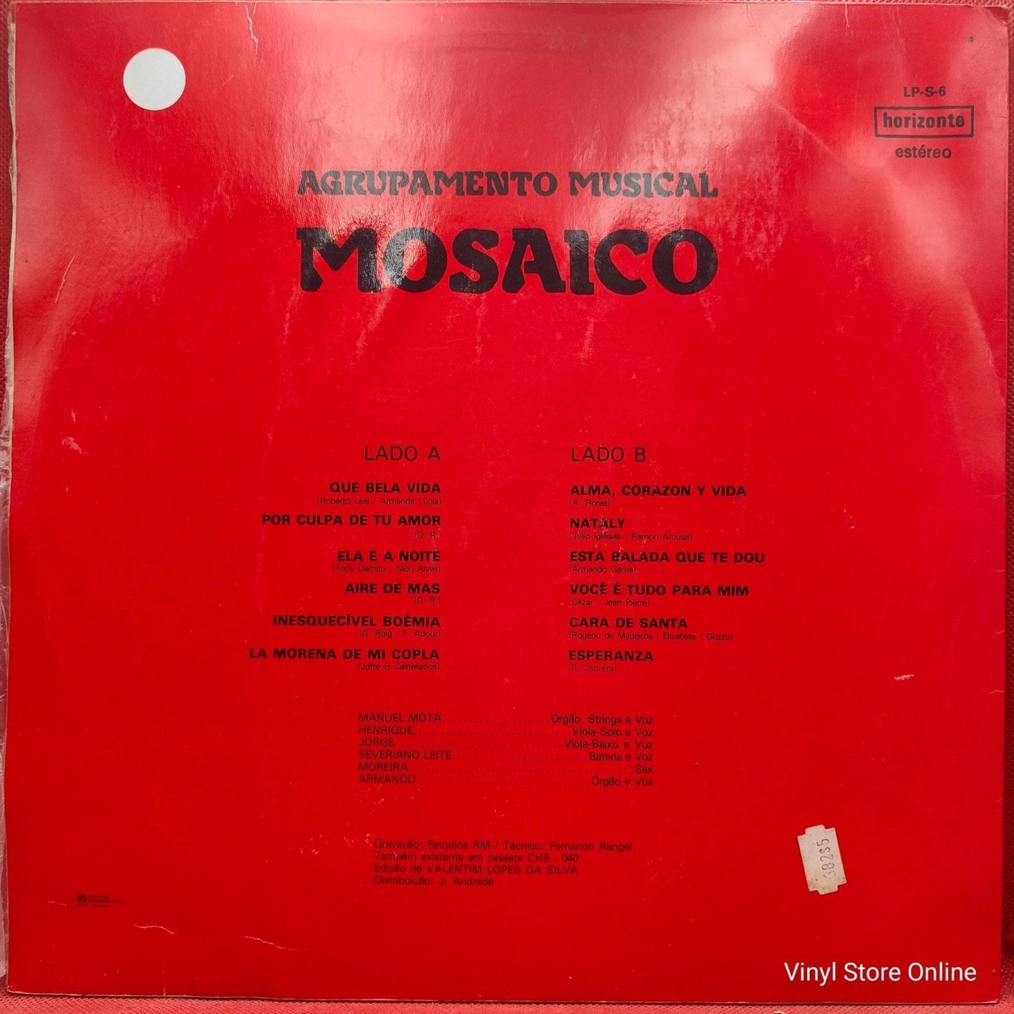 Agrupamento Musical Mosaico – Volume 6 - Vinyl Store Online