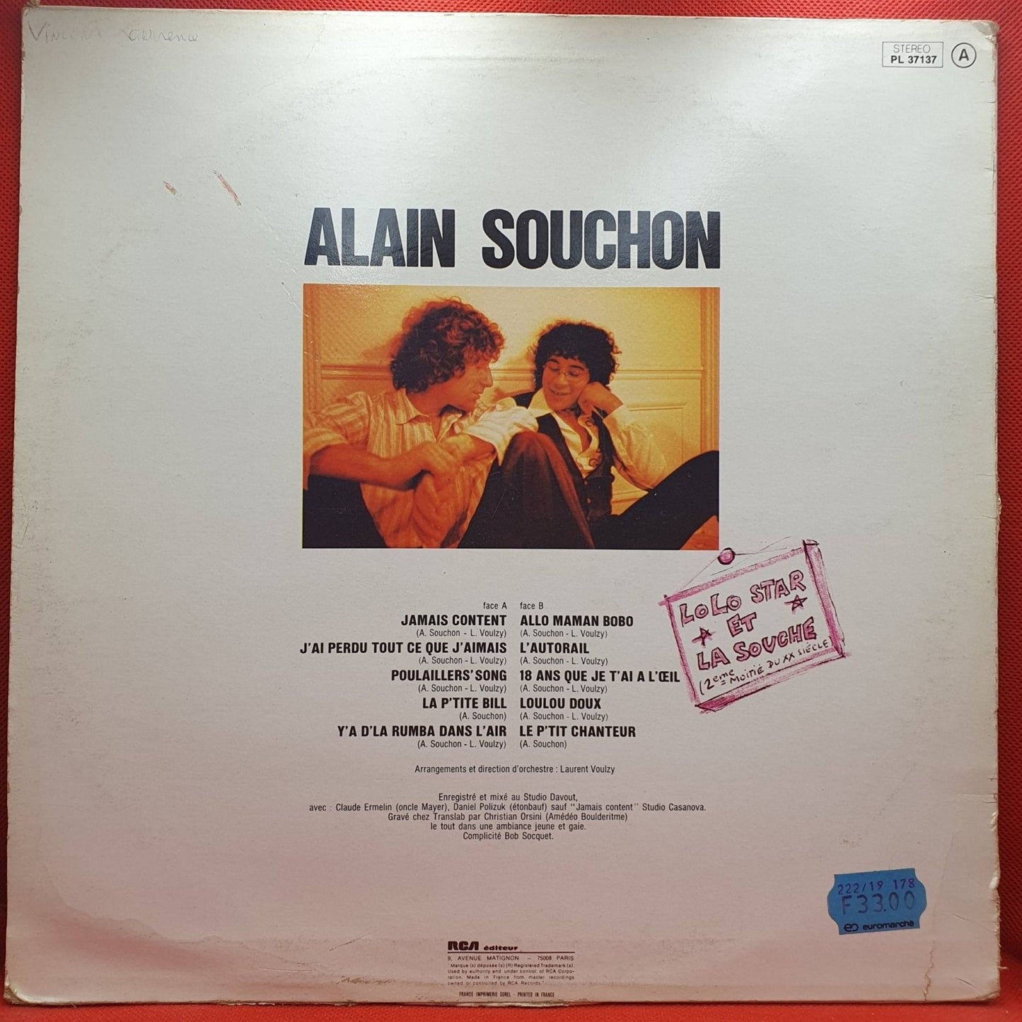 Alain Souchon – Jamais Content - Vinyl Store Online