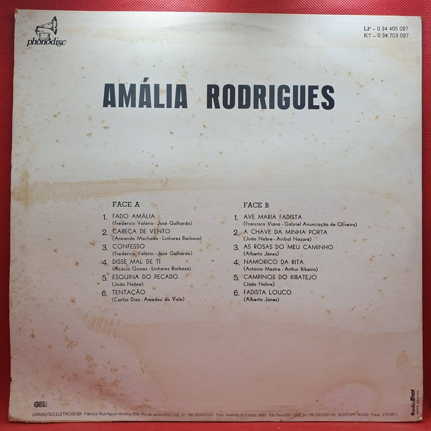 Amália Rodrigues – Amália Rodrigues - Vinyl Store Online