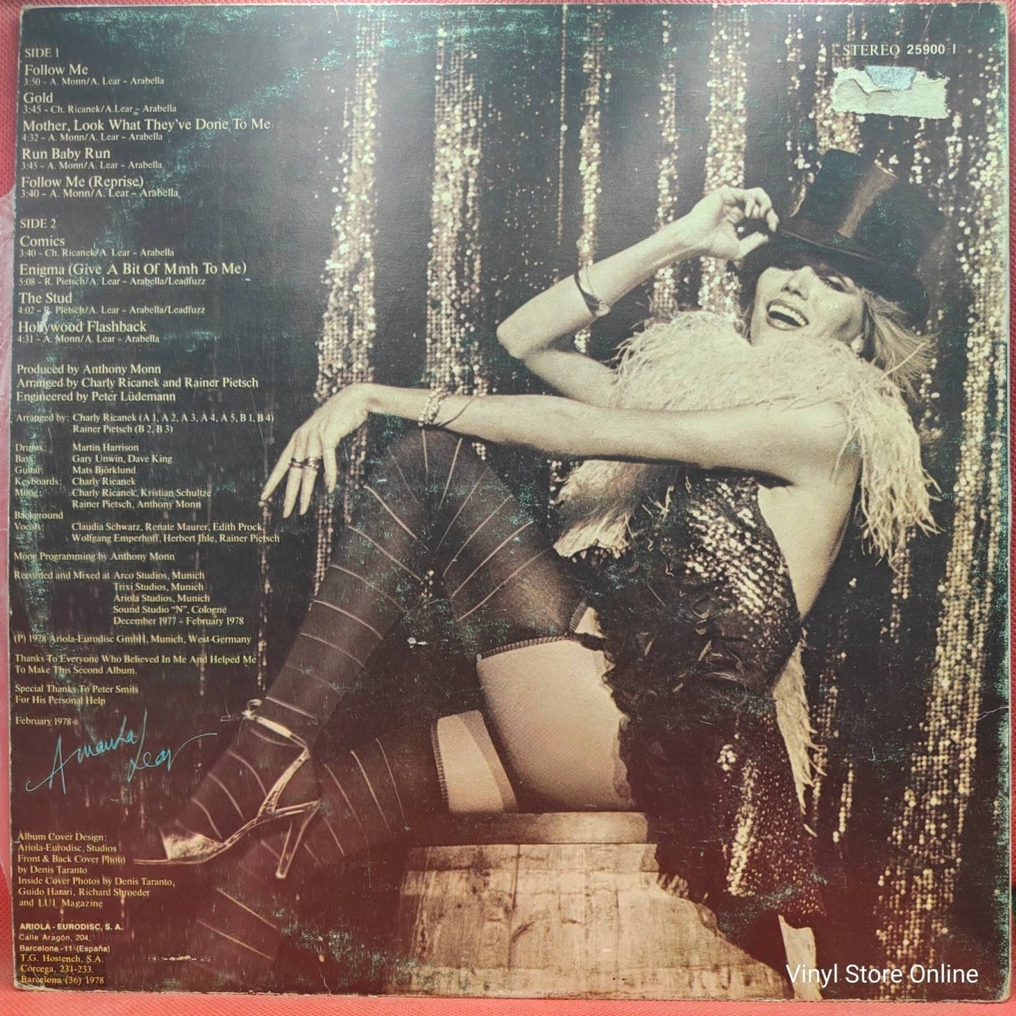 Amanda Lear – Dulce Venganza = Sweet Revenge - Vinyl Store Online