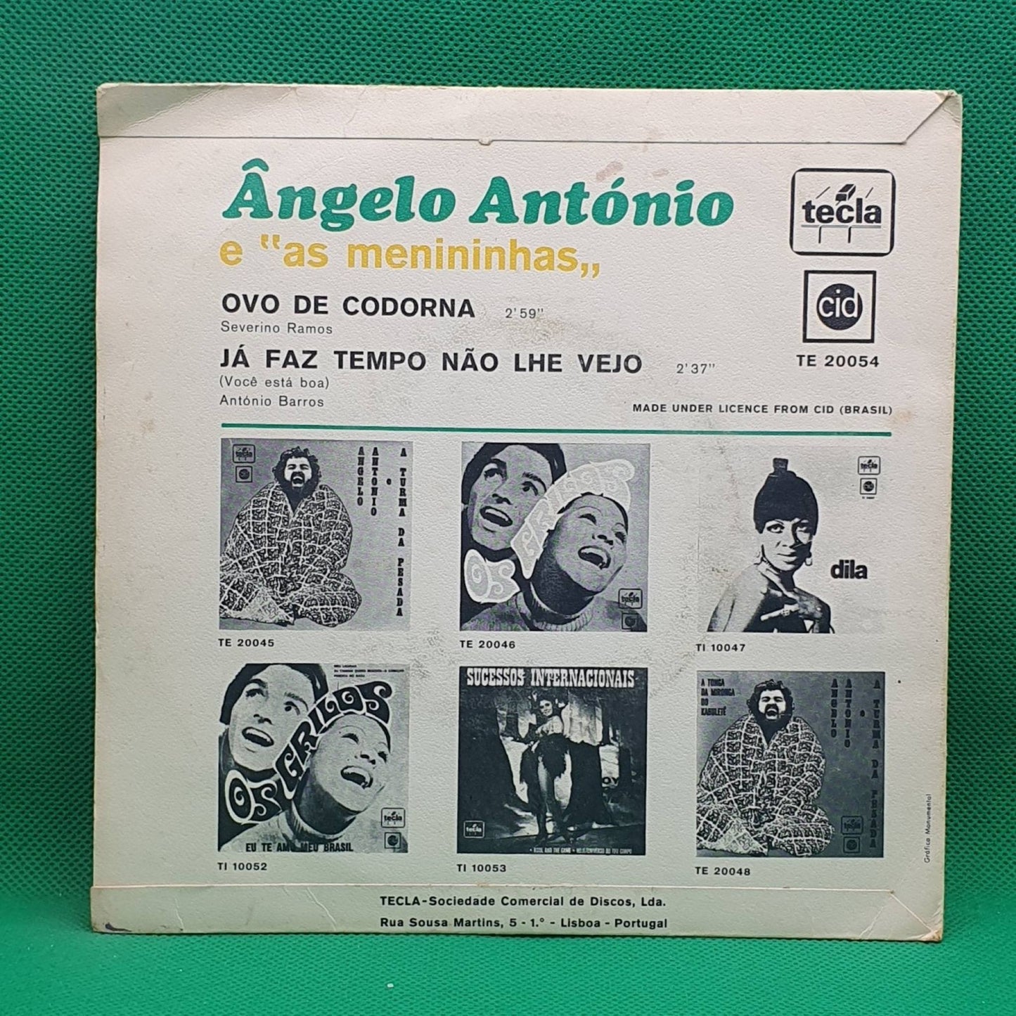 Ângelo Antônio E As Menininhas – Ovo De Codorna - Vinyl Store Online