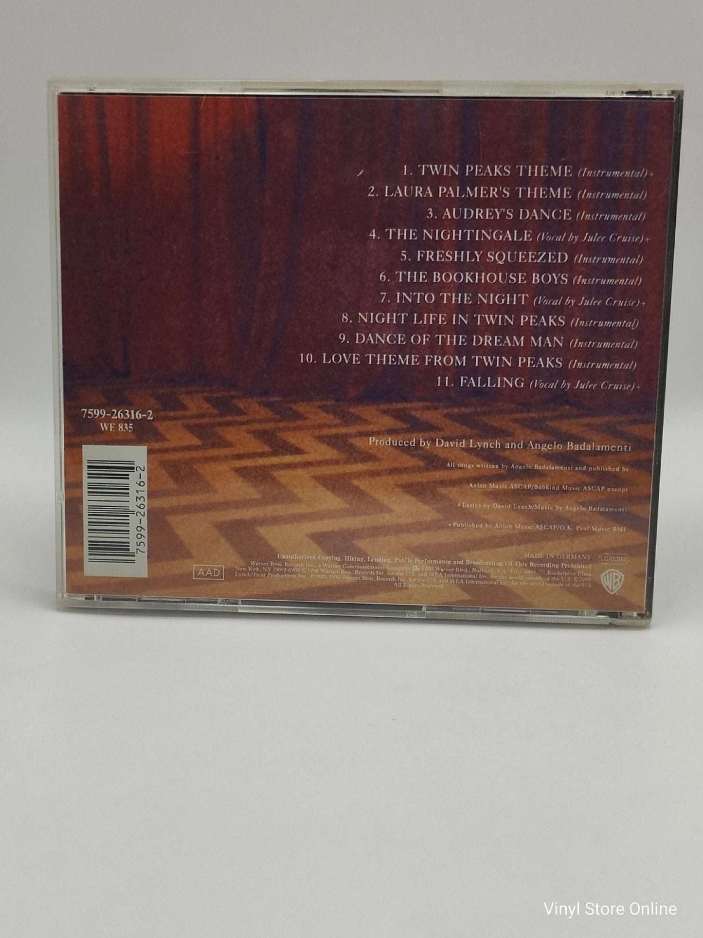 Angelo Badalamenti – Music From Twin Peaks - Vinyl Store Online