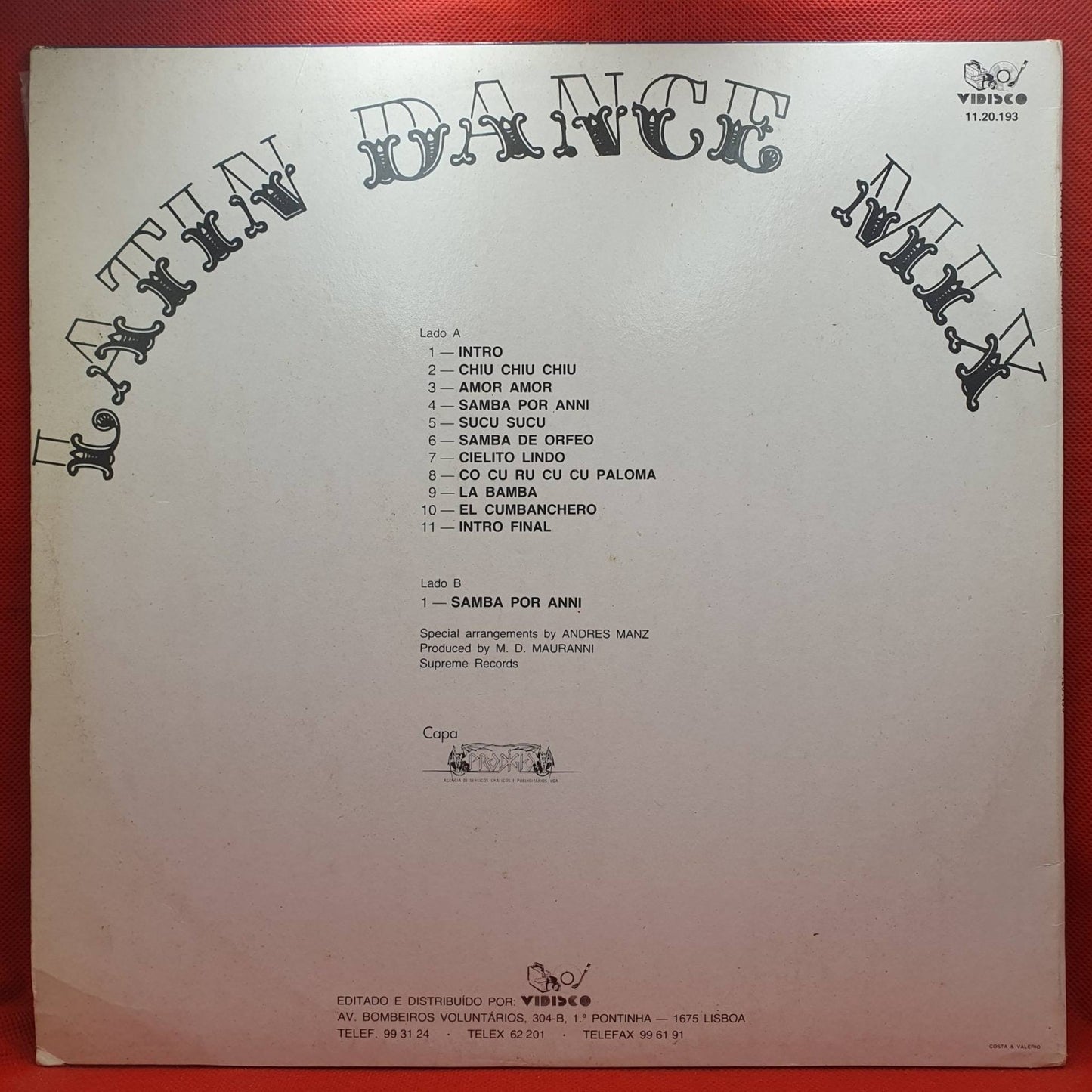 Anni Anderson & Maurice Dean – Latin Dance Mix - Vinyl Store Online