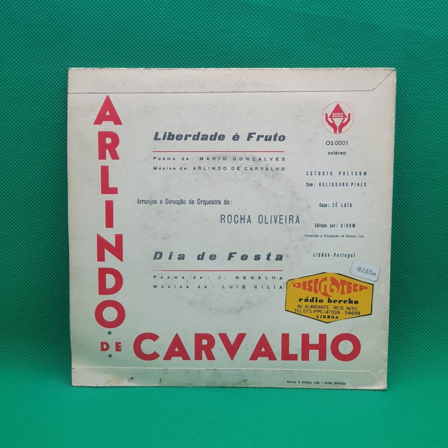 Arlindo De Carvalho – Liberdade É Fruto - Vinyl Store Online