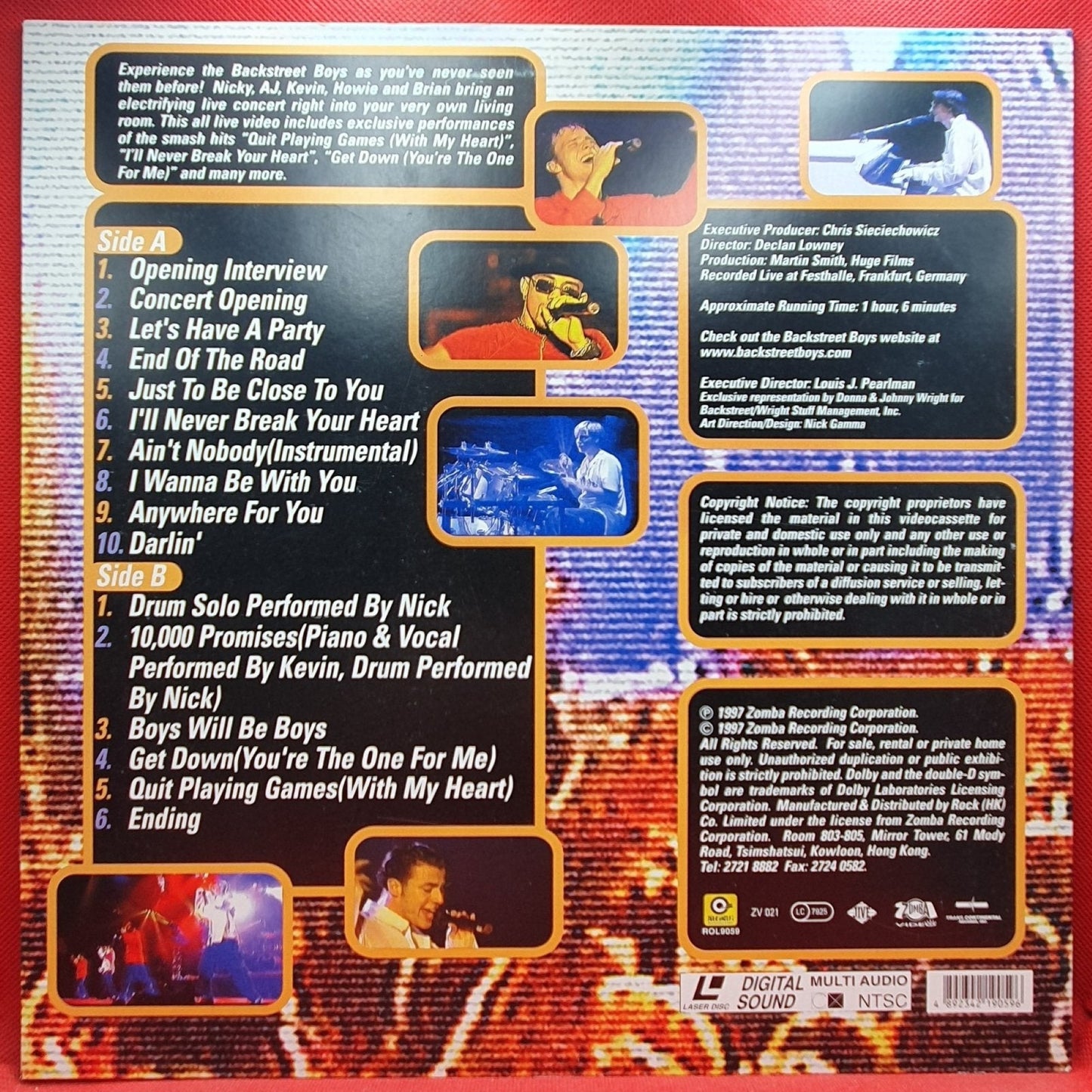 Backstreet Boys – Live In Concert in Hong Kong - Vinyl Store Online