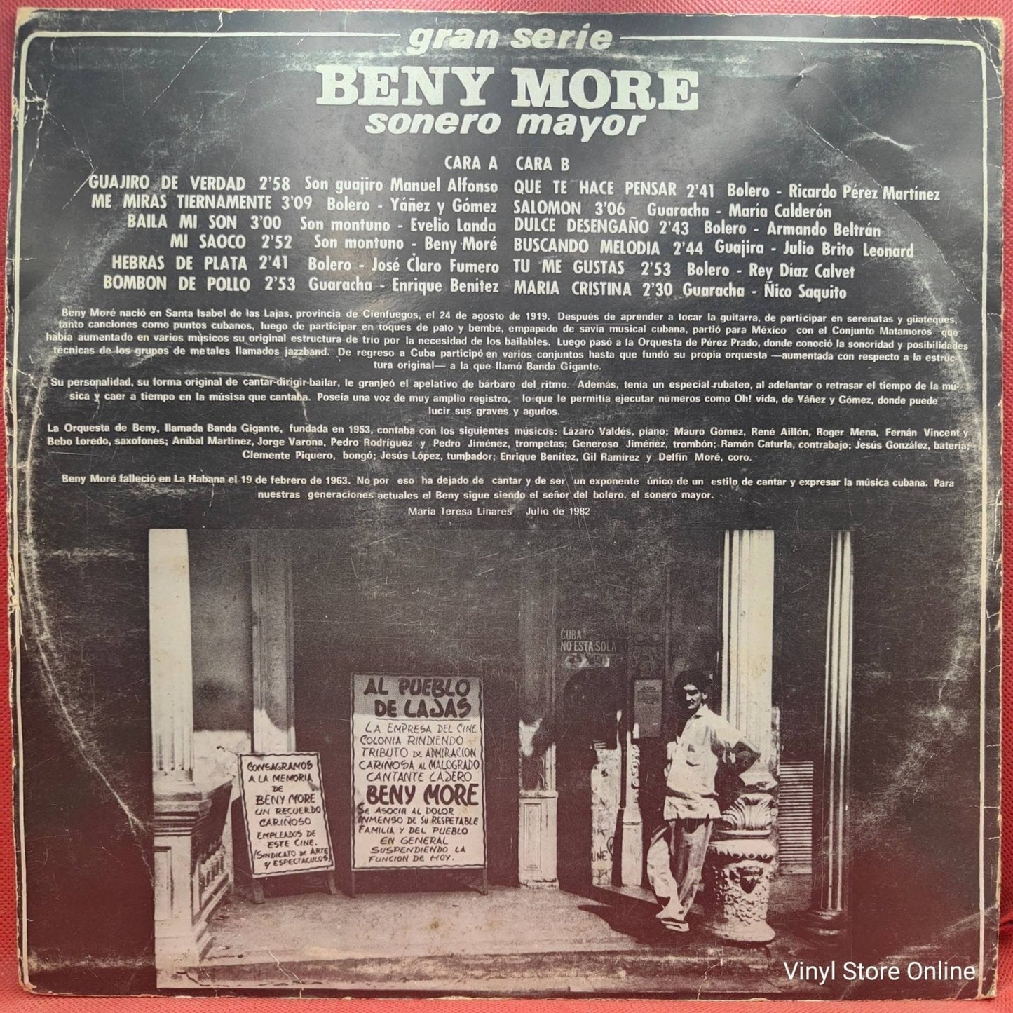 Beny More – Gran Serie Beny More Sonero Mayor Vol. II - Vinyl Store Online