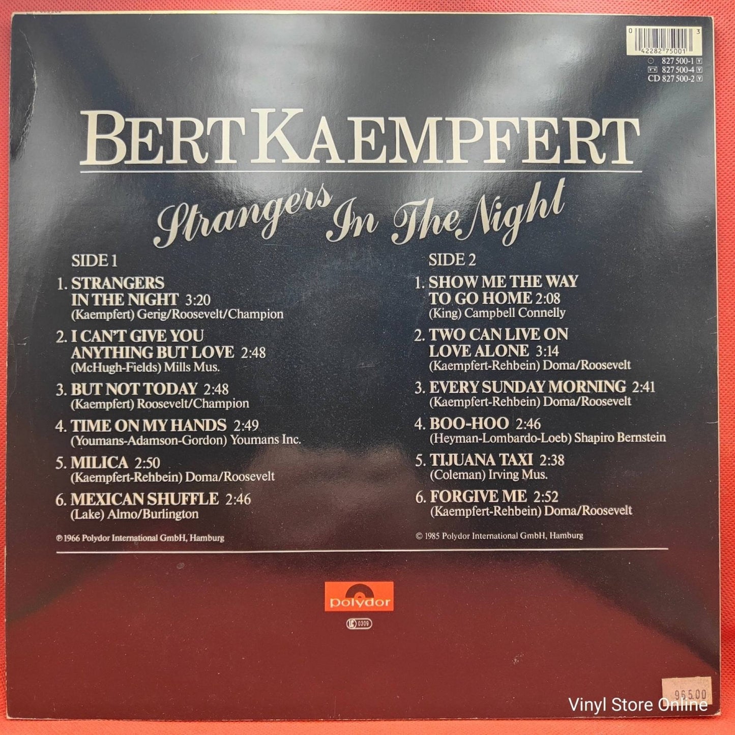Bert Kaempfert – Strangers In The Night - Vinyl Store Online