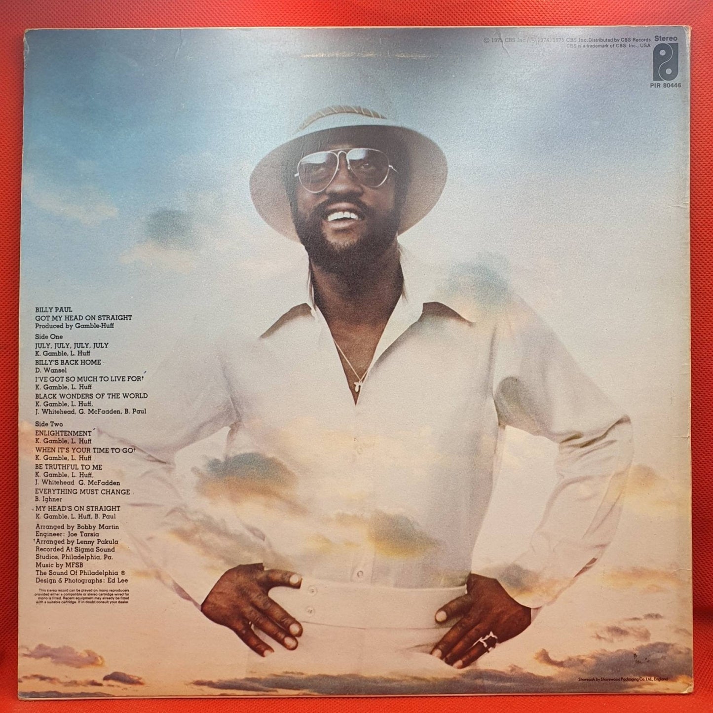 Billy Paul – Got My Head On Straight - Vinyl Store Online