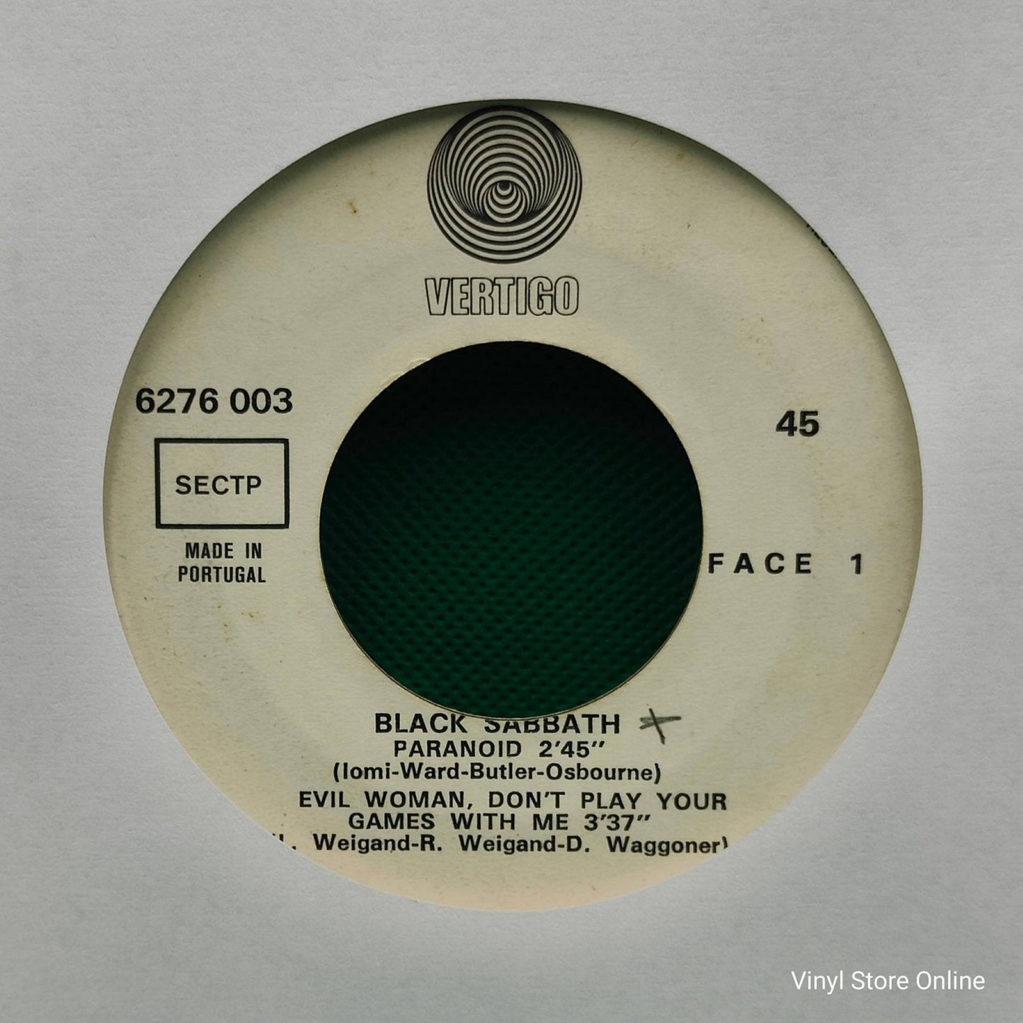 Black Sabbath – Paranoid - Vinyl Store Online