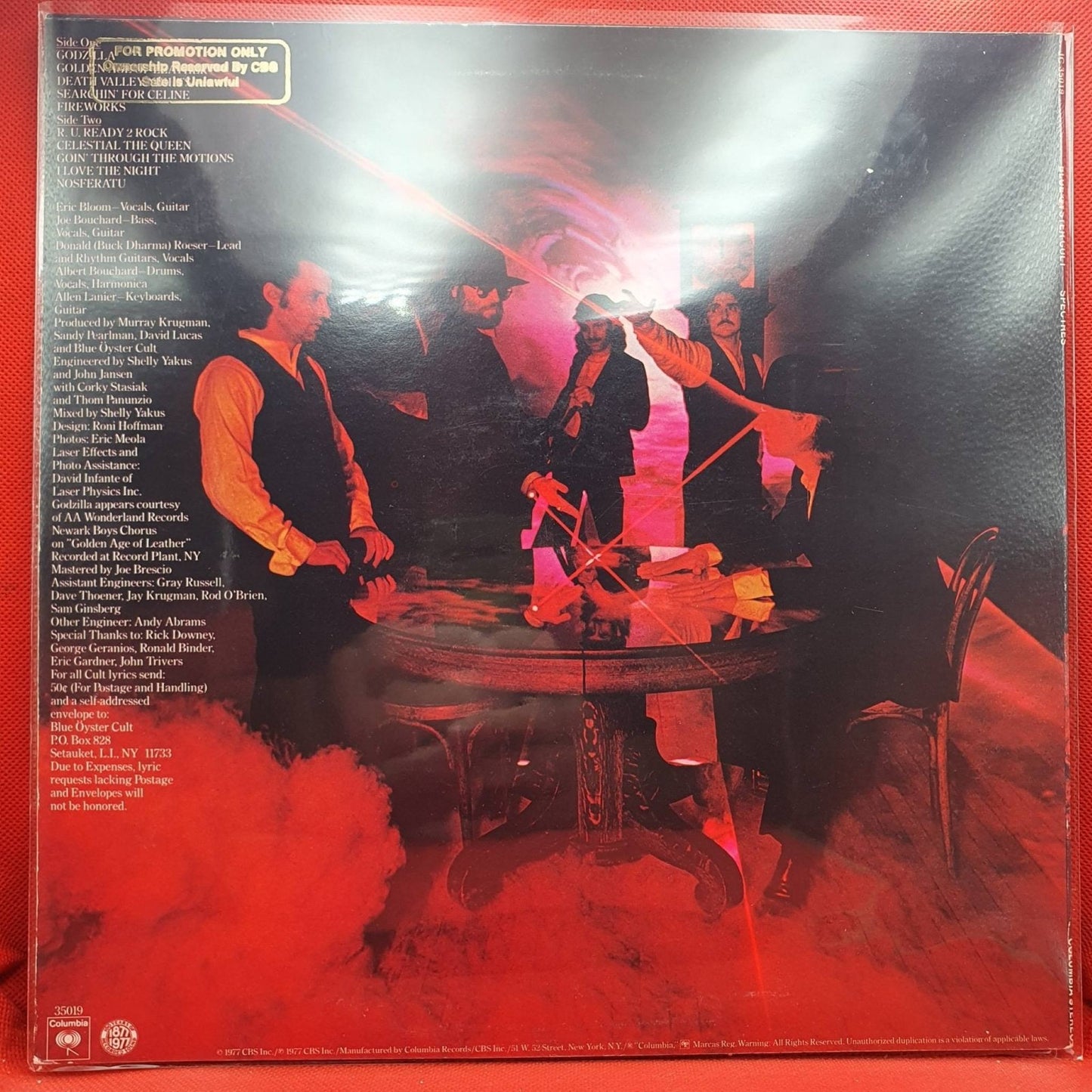 Blue Öyster Cult – Spectres - Vinyl Store Online